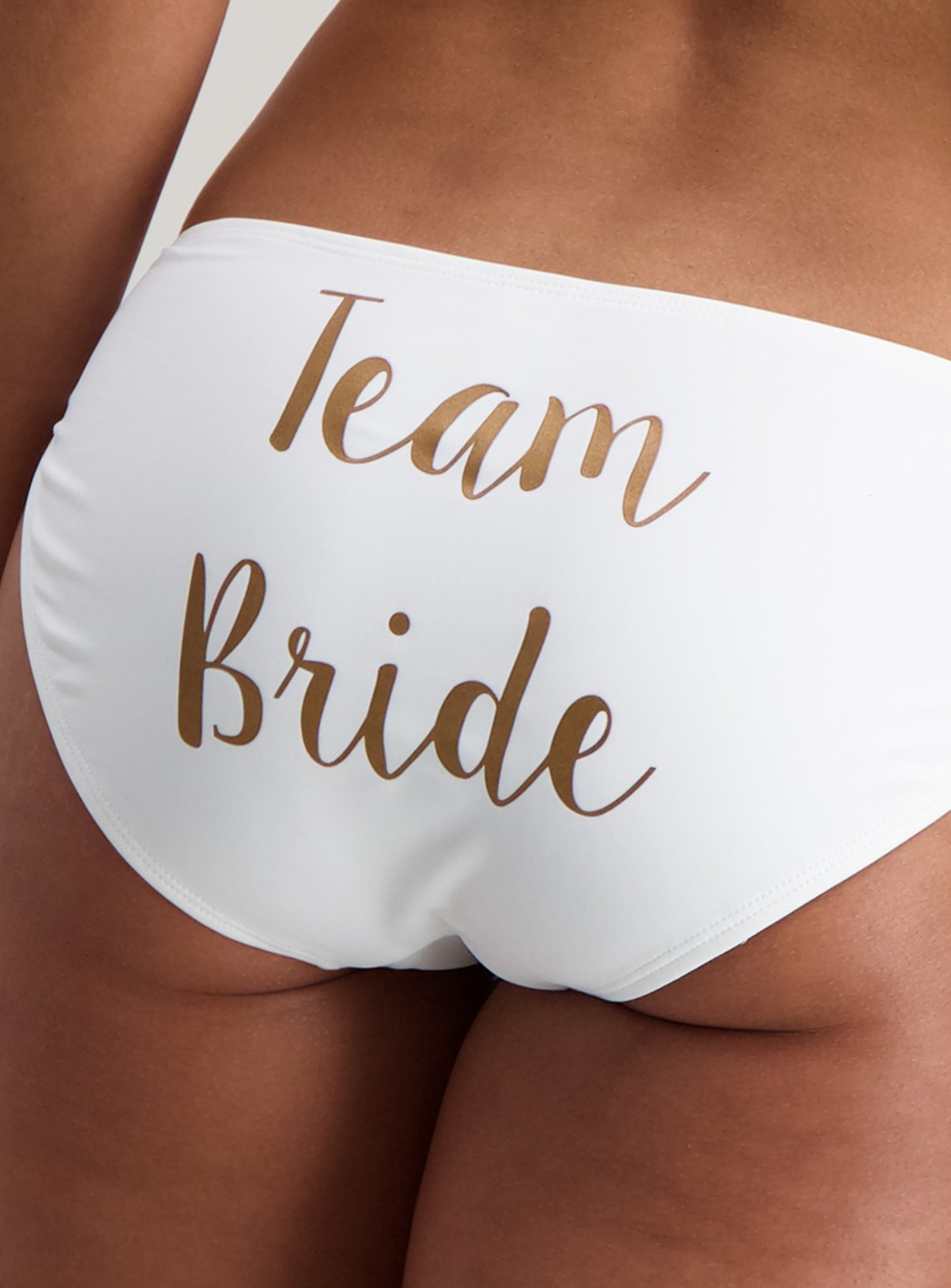 White Team Bride Bikini Briefs Review