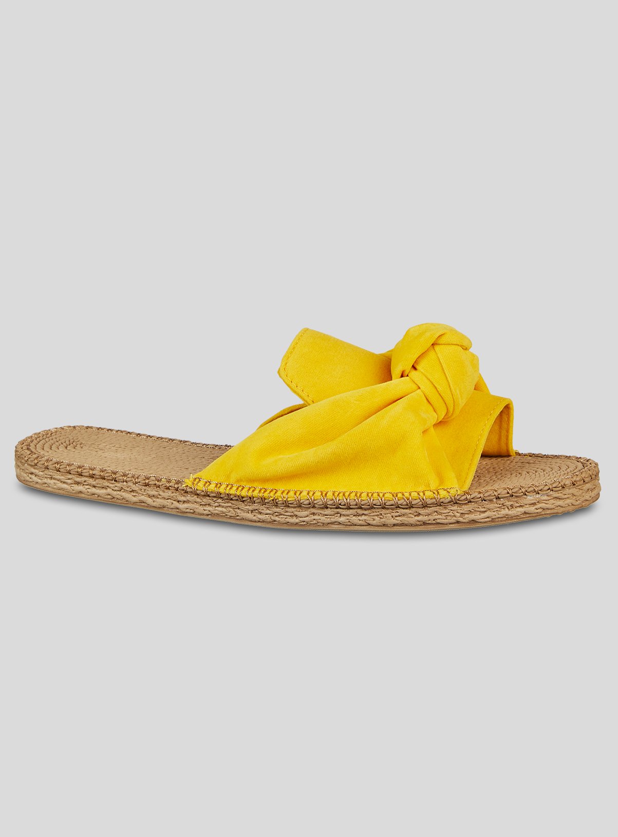 yellow mule slippers