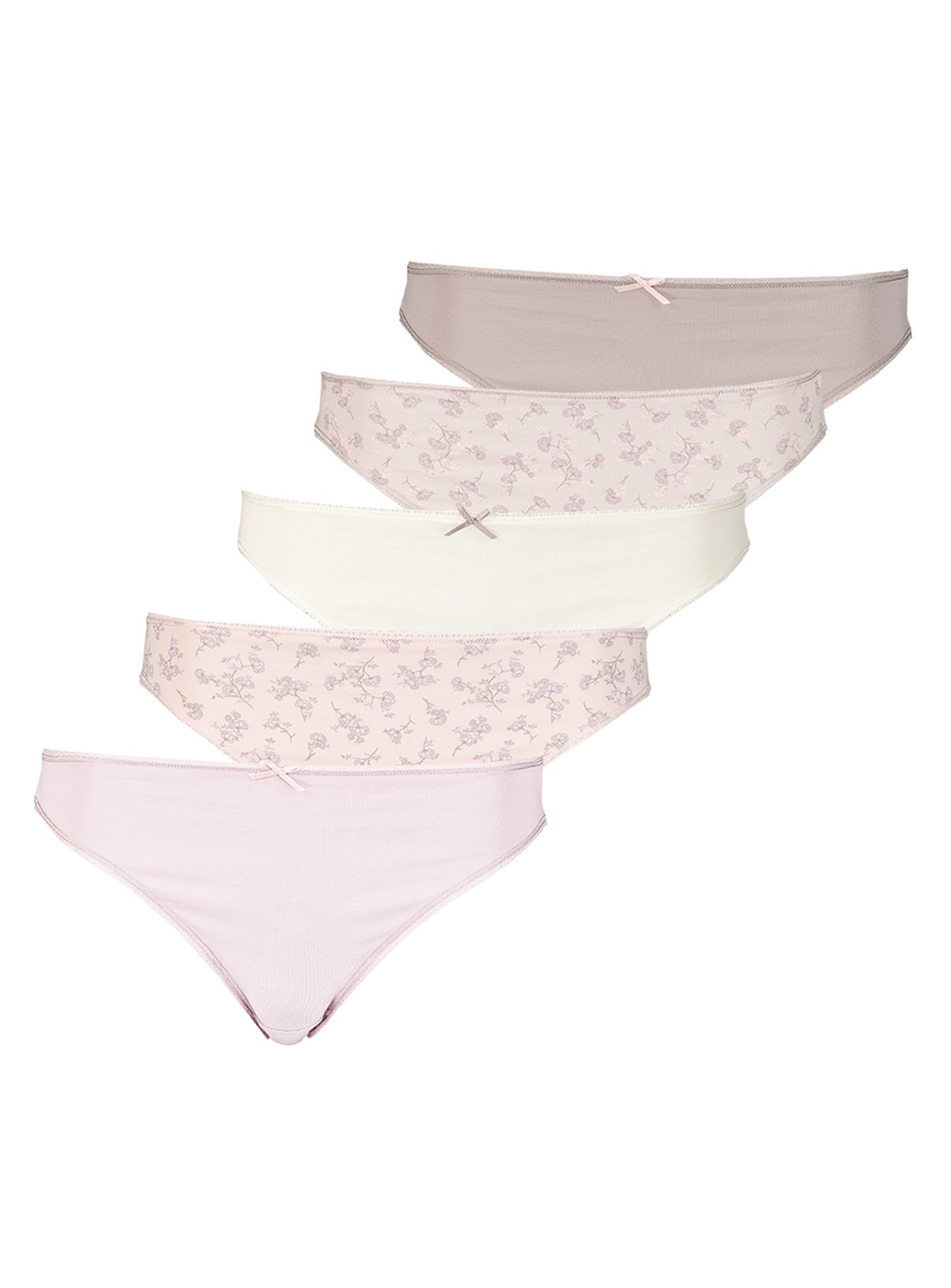 Lilac & Pink Floral High Leg Knickers 5 Pack Review