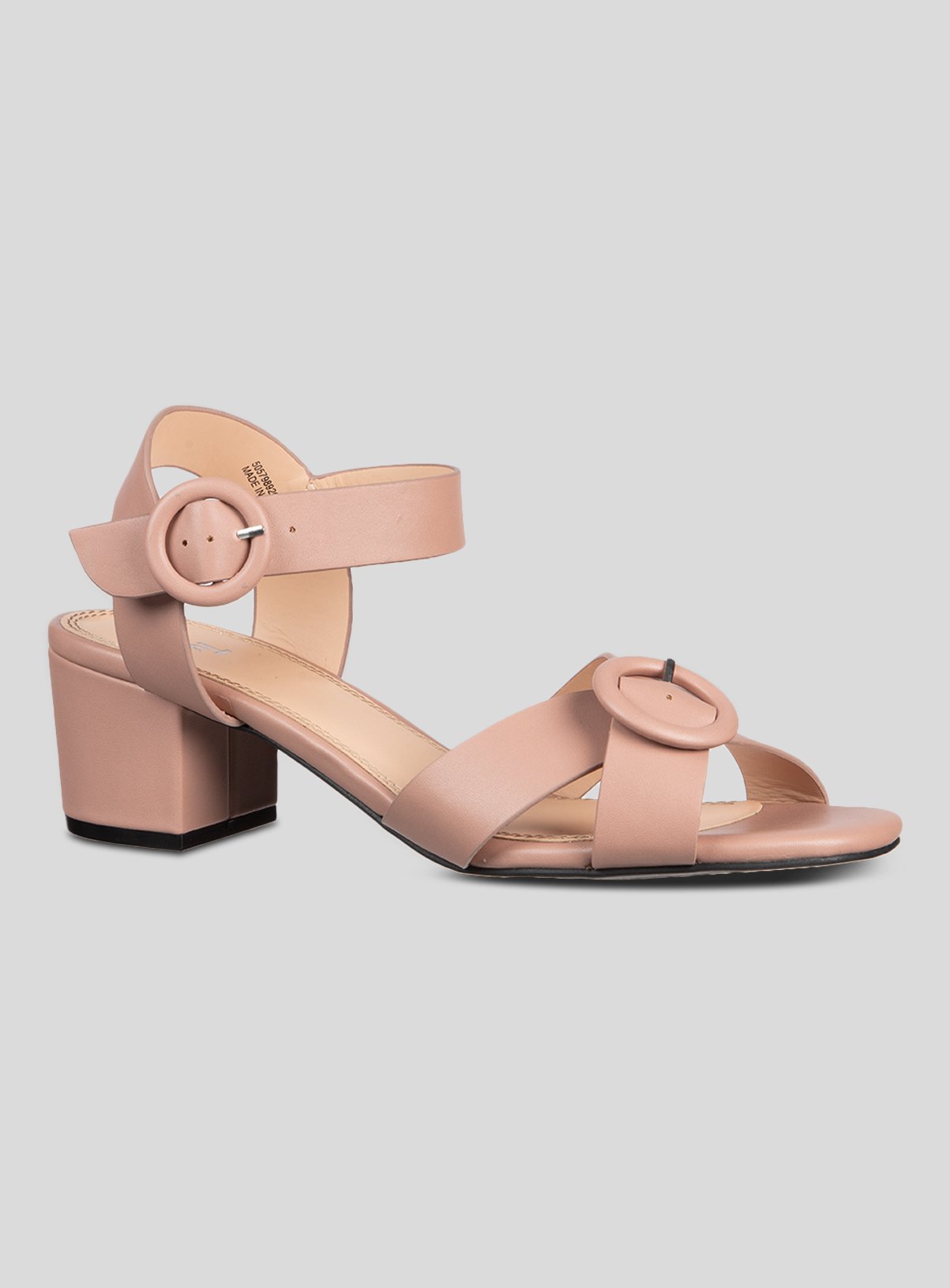 pink sandals block heel