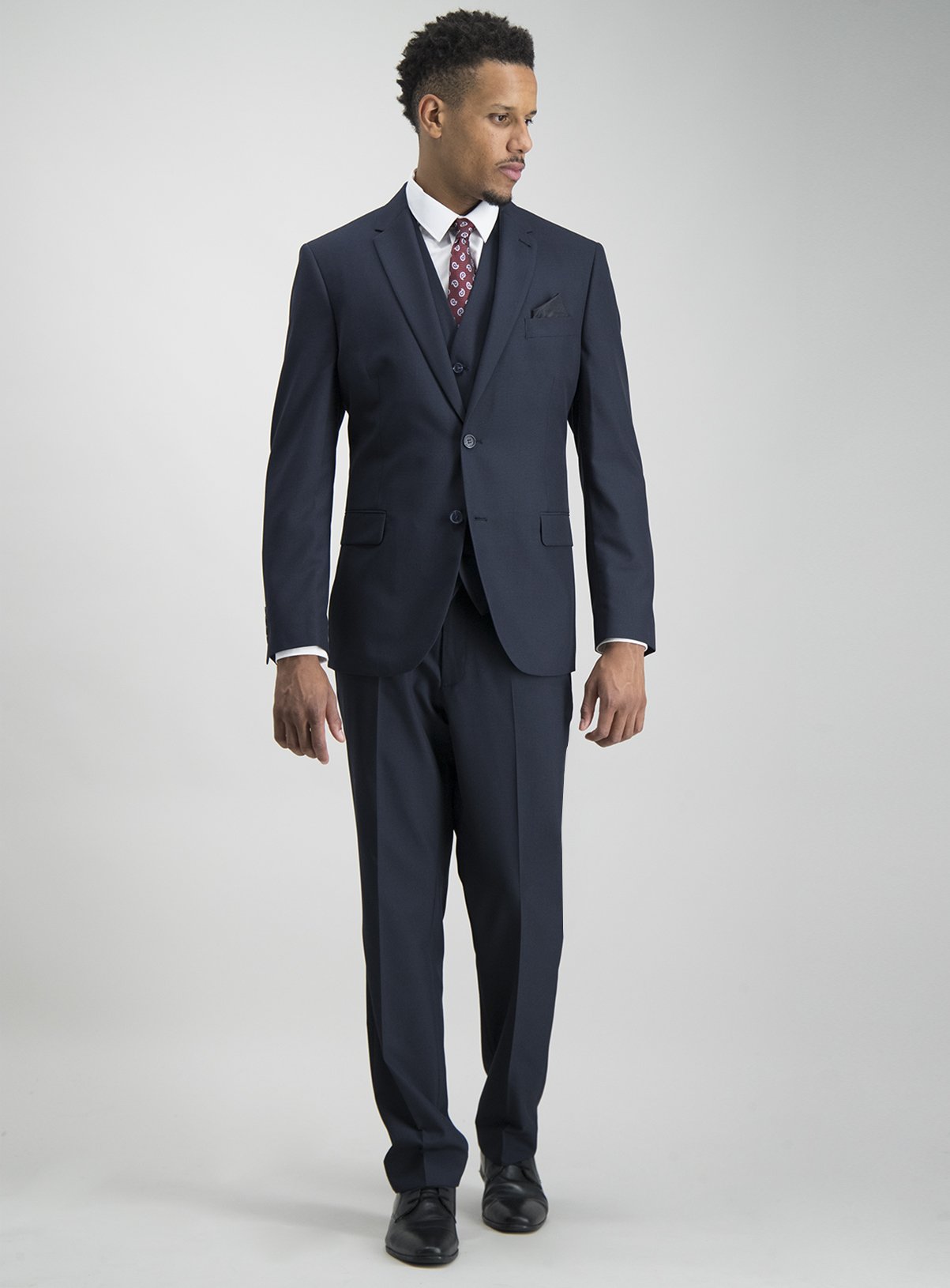 Navy Tailored Fit Suit Trousers Review