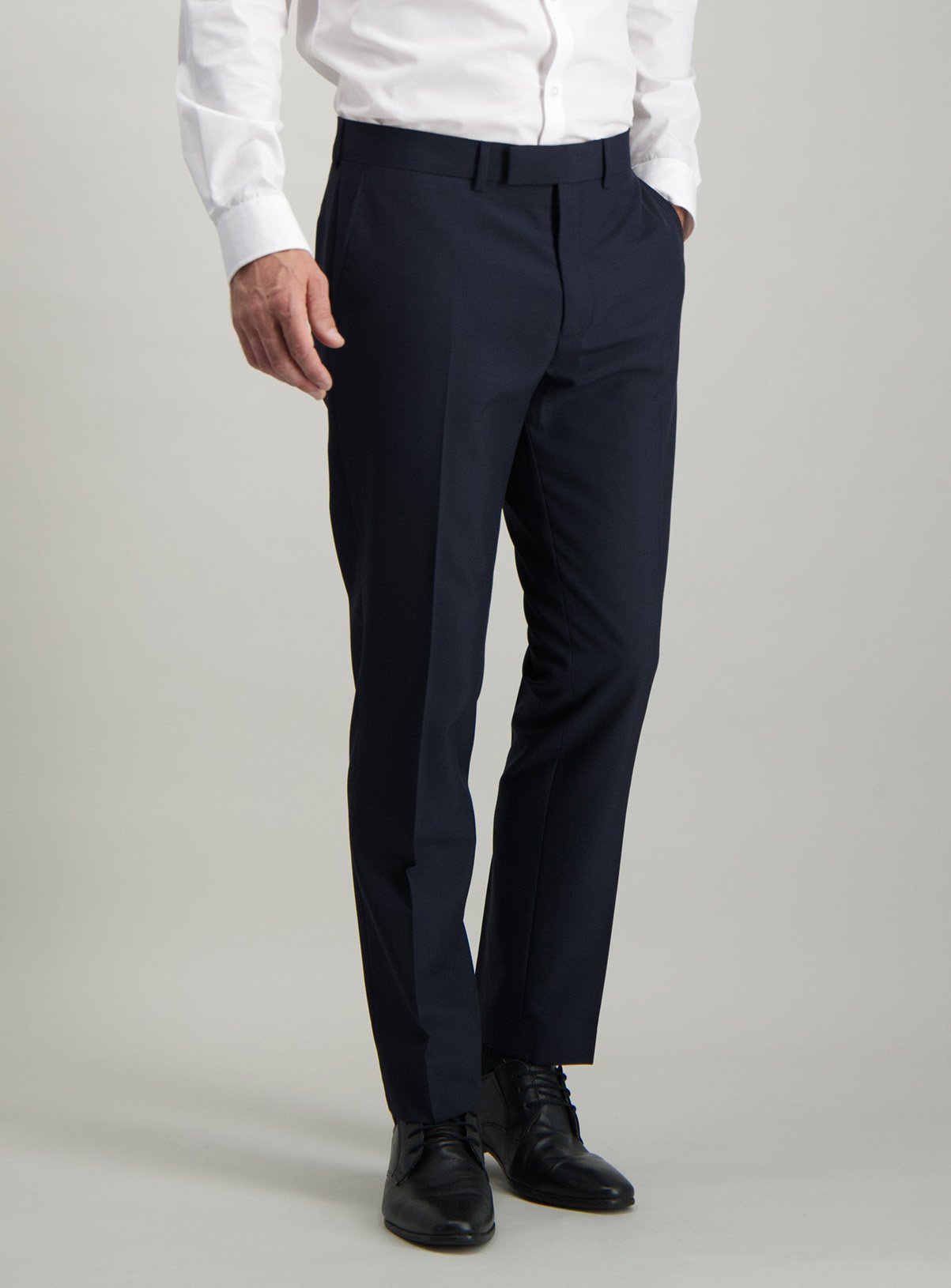 Navy Check Slim Fit Suit Trousers Review