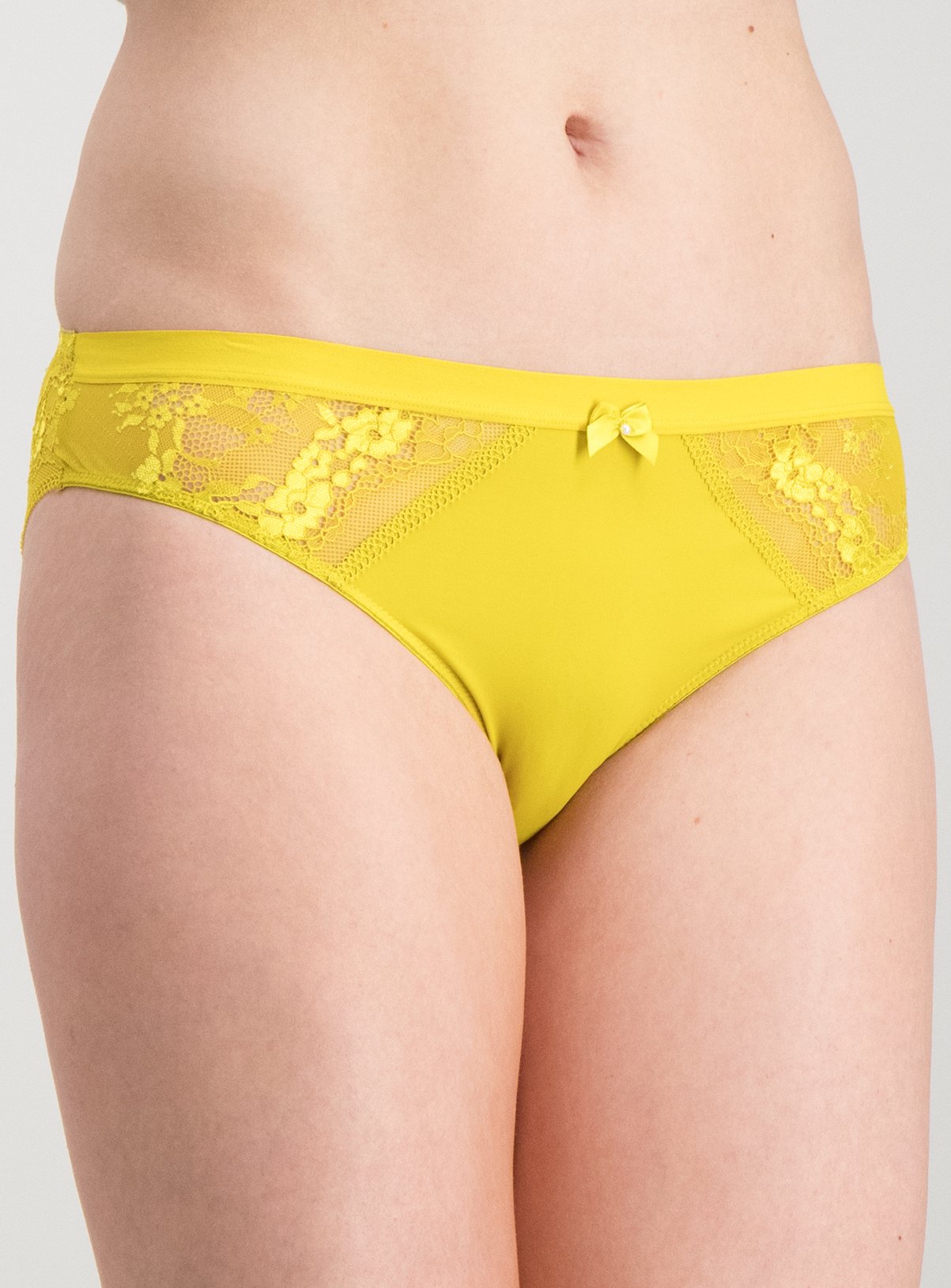 Bright Lime Green Shimmer Lace Brazilian Knickers Review