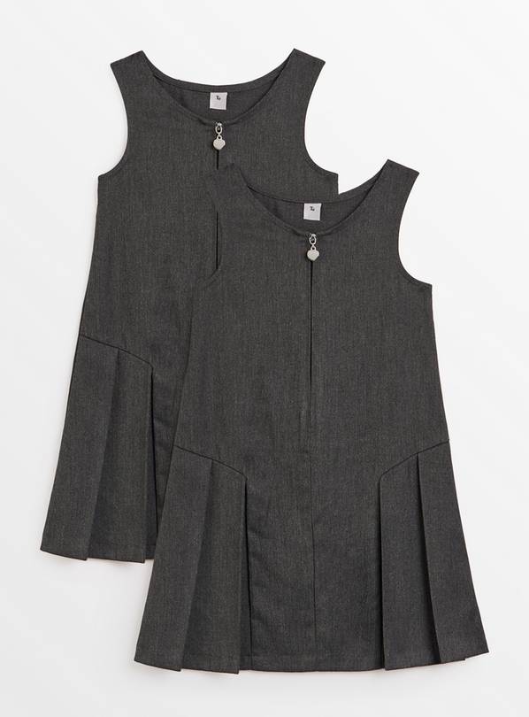 Pinafore dress school clearance grey