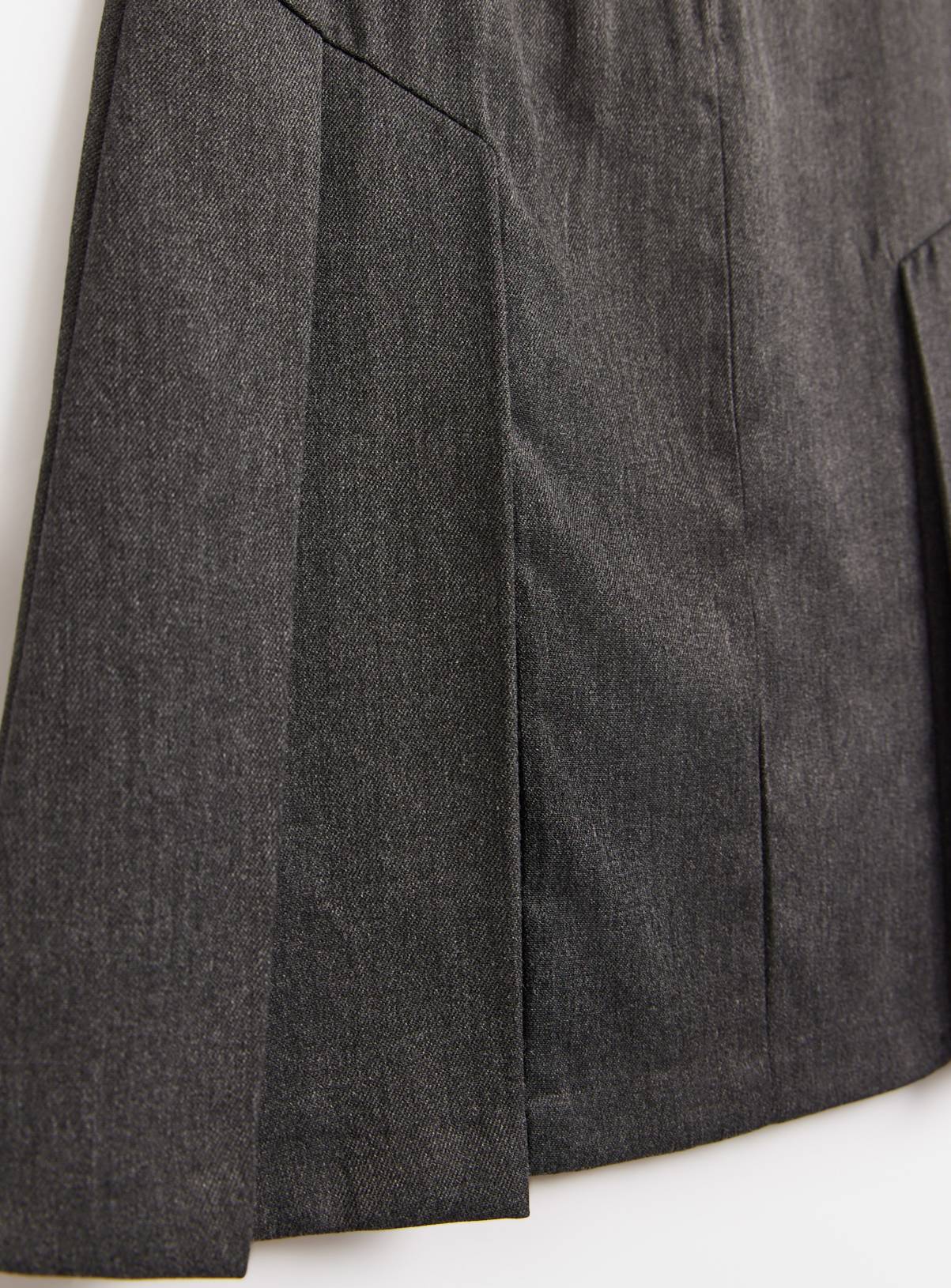 Grey Zip Through Plus Fit Pinafore 2 Pack 8 years - Image 3