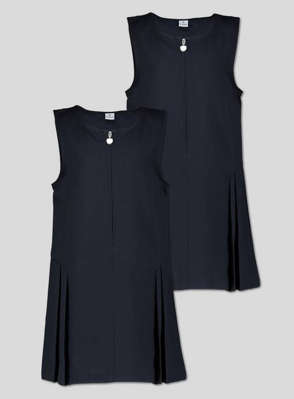 Black zip outlet up pinafore dress