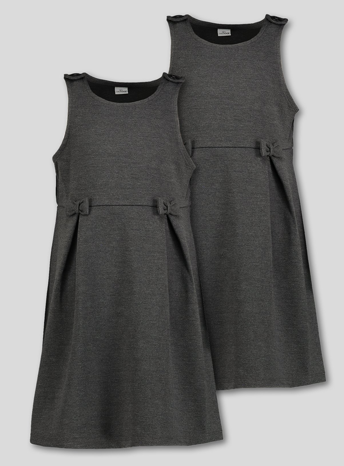 Buy Grey Jersey School Pinafore Dress 2 