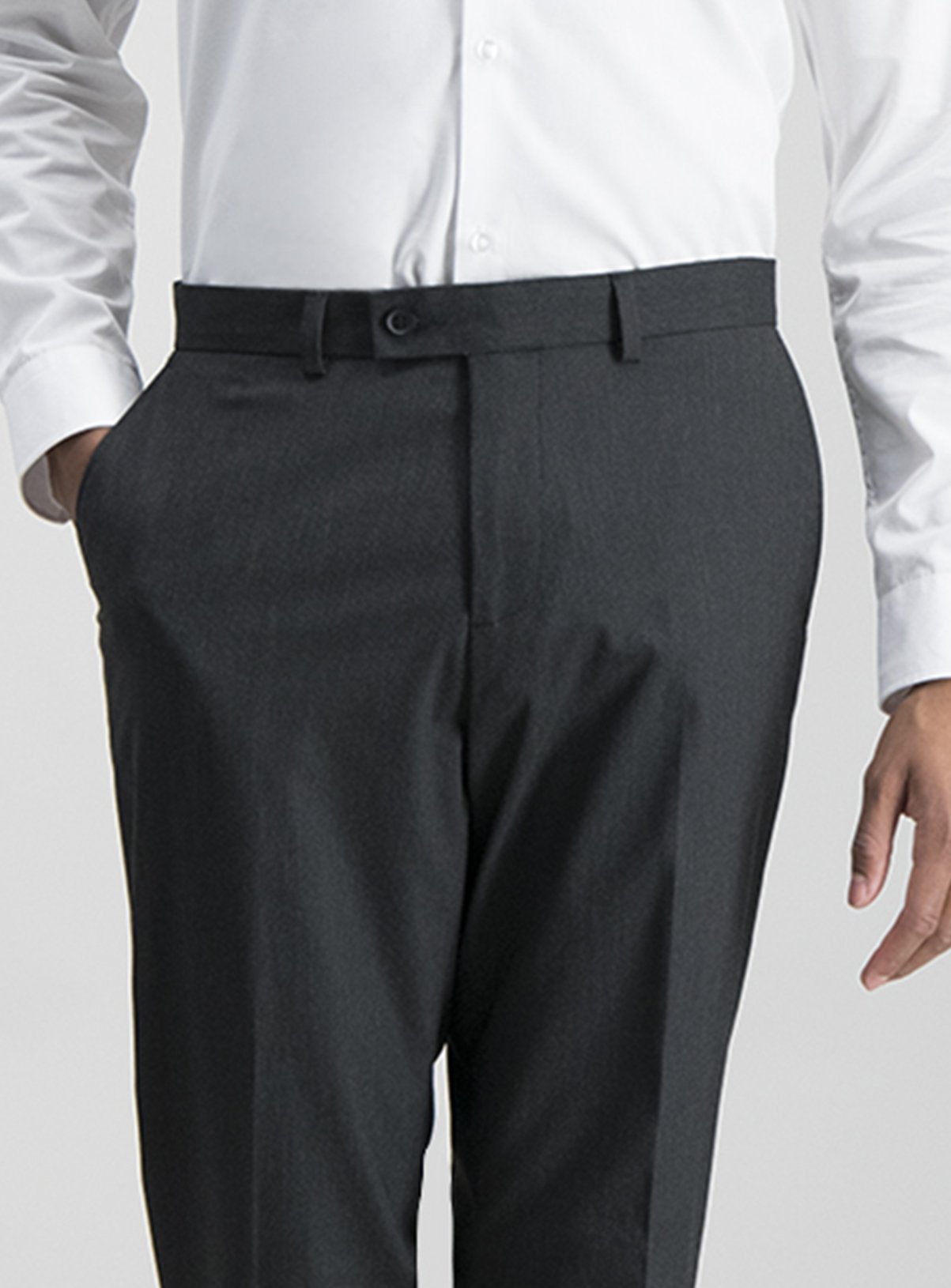 Online Exclusive Black Pinstripe Tailored Trouser With Stret Review