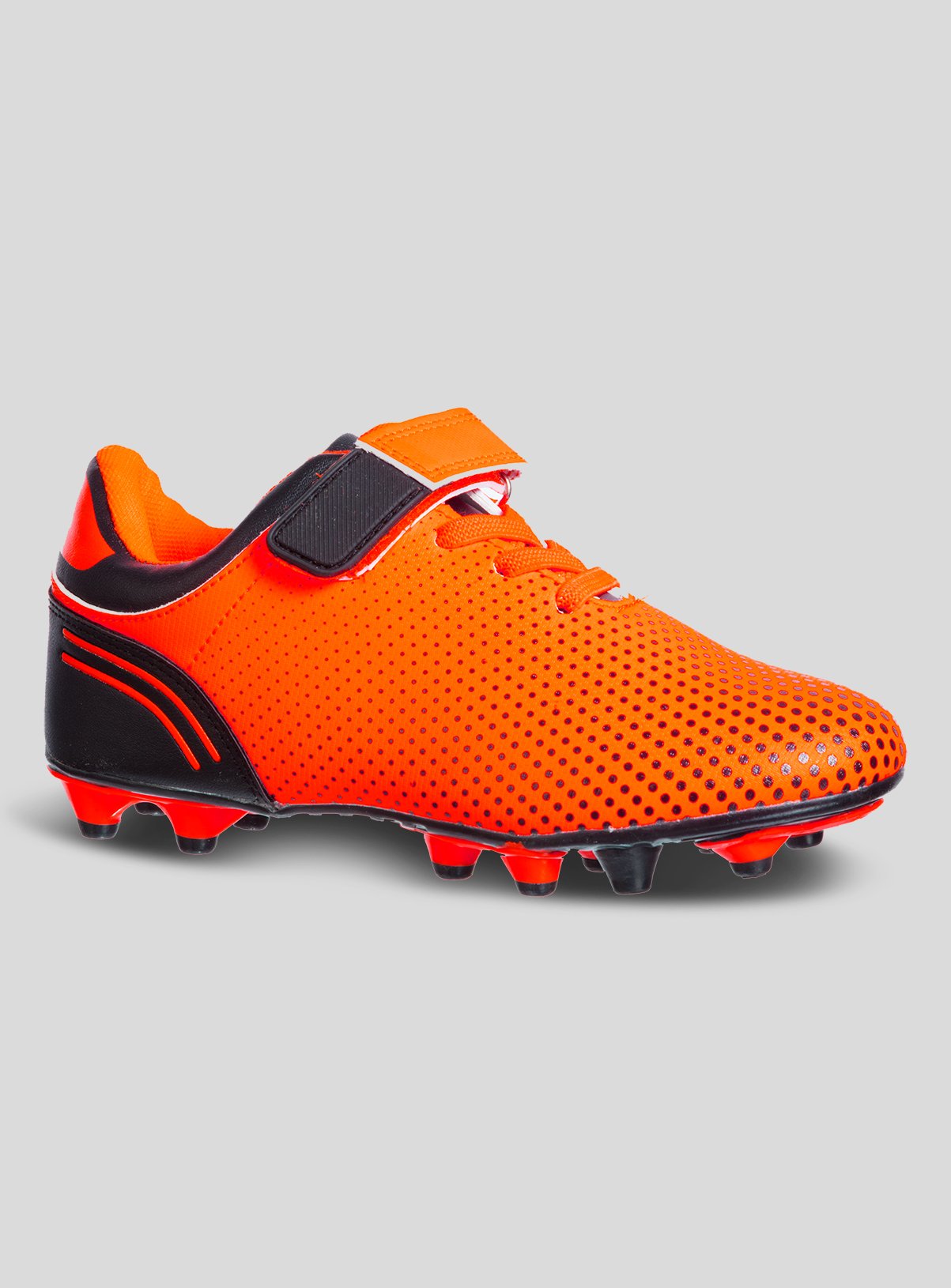 orange kids football boots