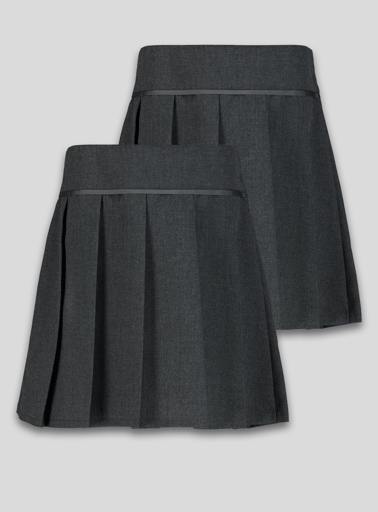 Grey Permanent Pleat Plus Fit Skirt 2 Pack Review