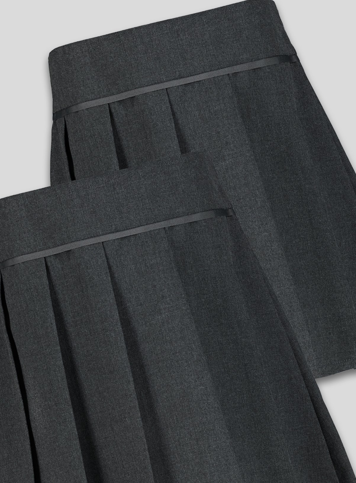 Grey Permanent Pleat Plus Fit Skirt 2 Pack Review