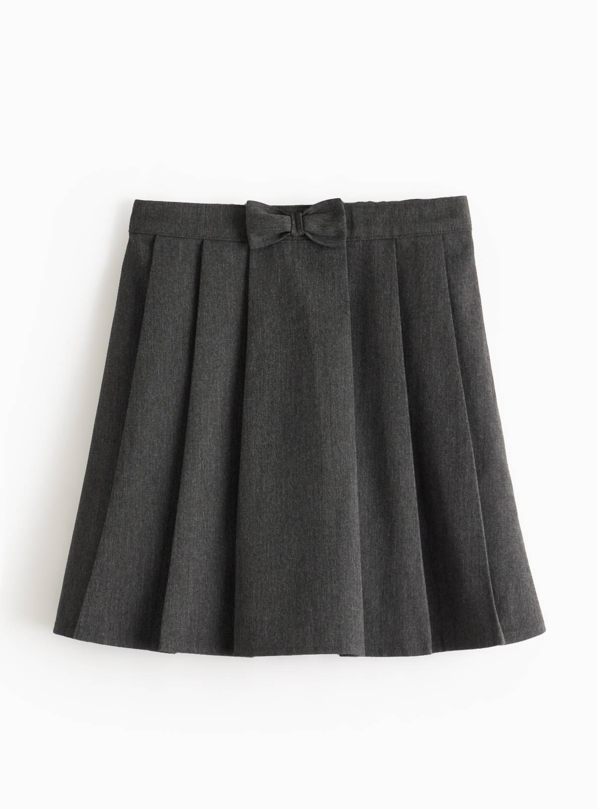 Grey Pleated Bow Detail Skirt 3 years - Image 2