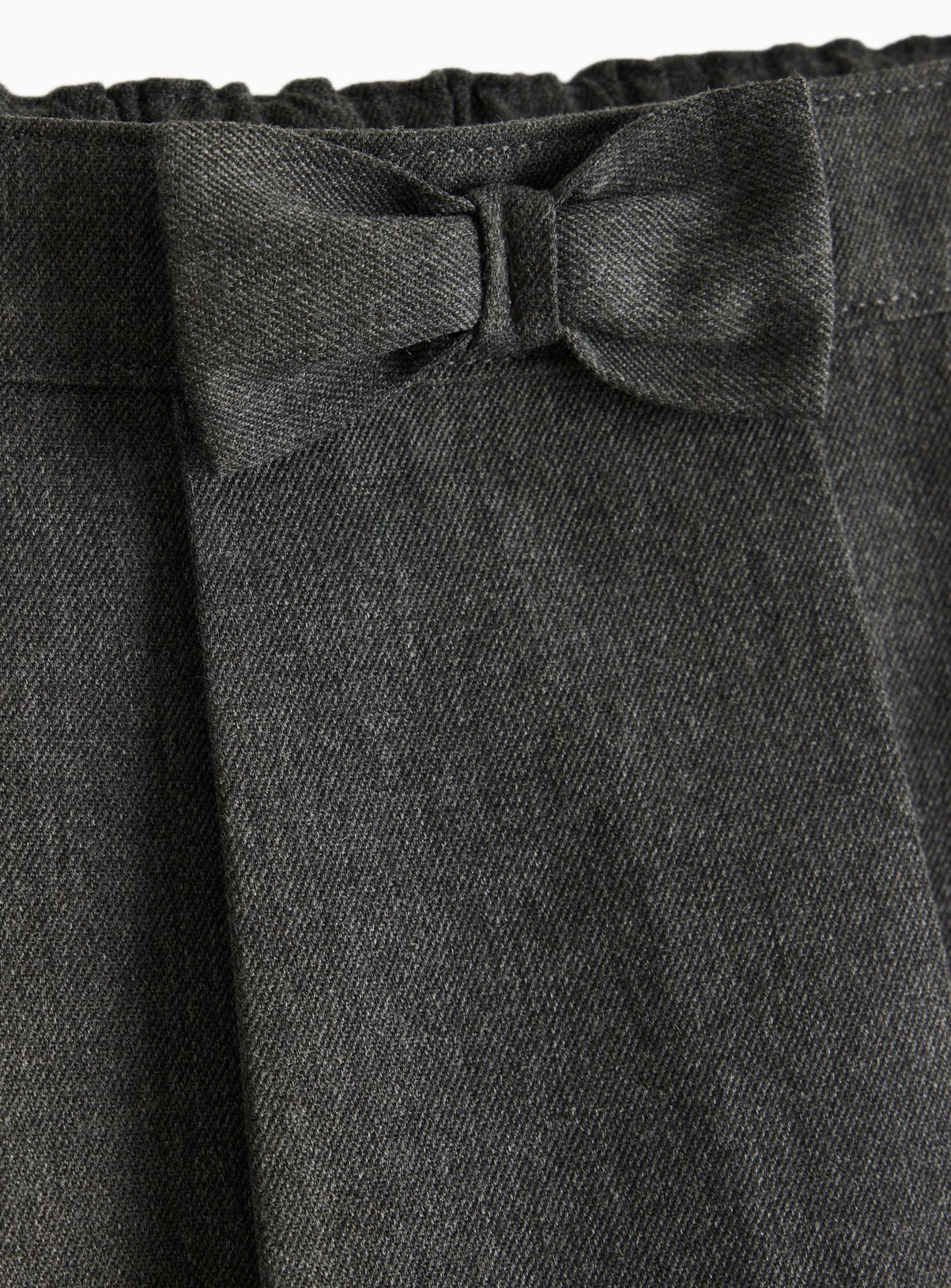 Grey Pleated Bow Detail Skirt 3 years - Image 4 thumbnail