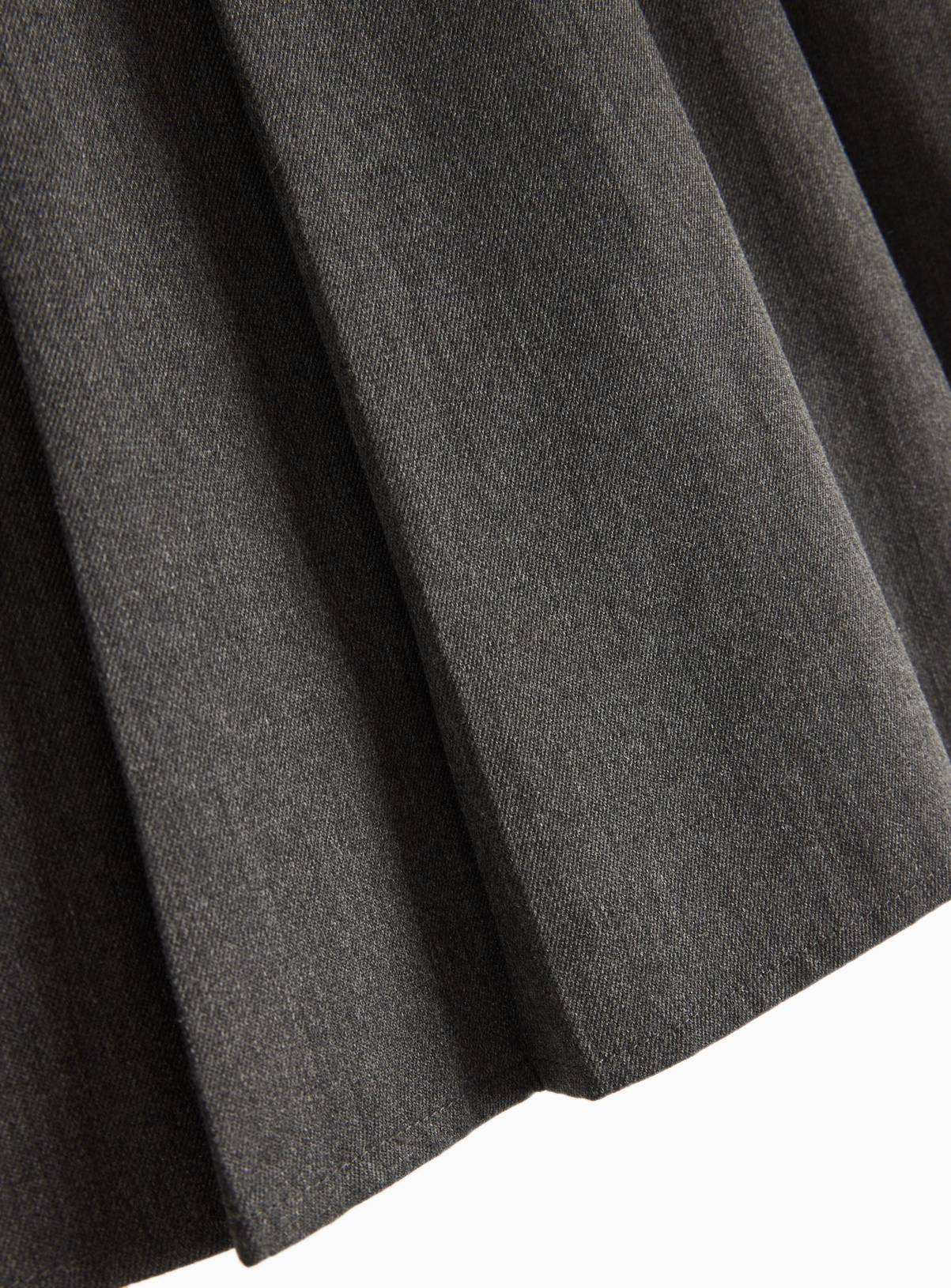 Grey Pleated Bow Detail Skirt 8 years - Image 5