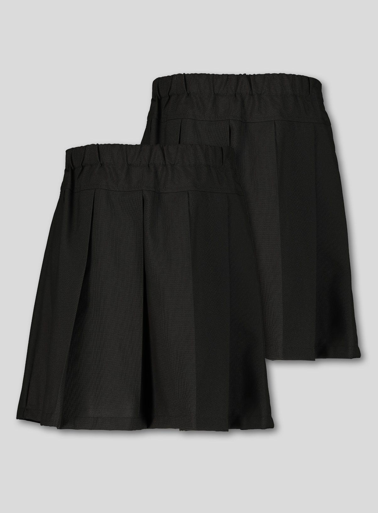 Black Permanent Pleat School Skirt 2 Pack 11 years - Image 3 thumbnail