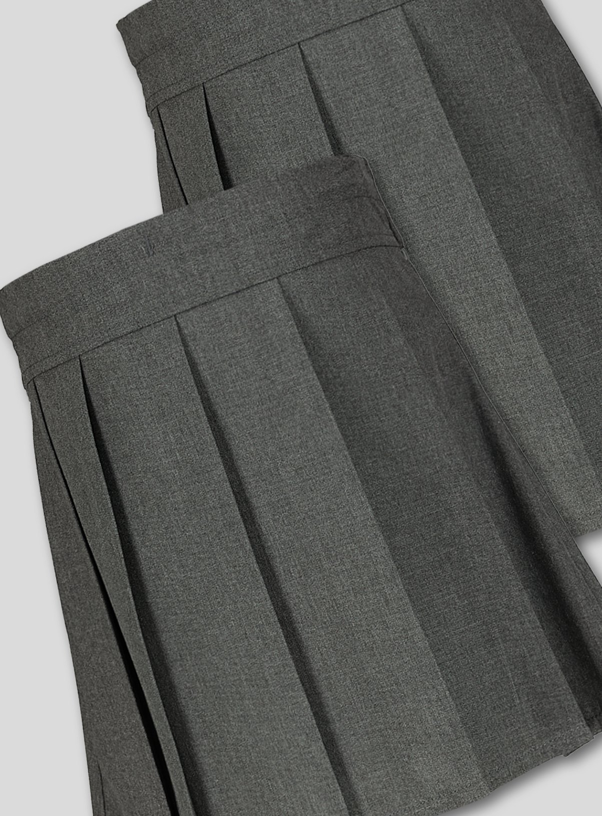 Grey Permanent Pleat Skirts 2 Pack 6 years - Image 2 thumbnail