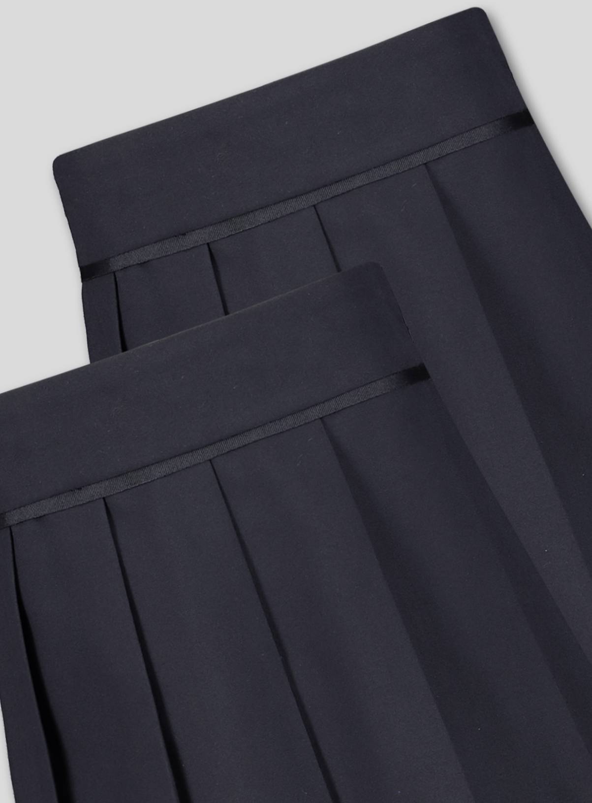 Navy Blue Permanent Pleat Skirts 2 Pack 9 years - Image 2