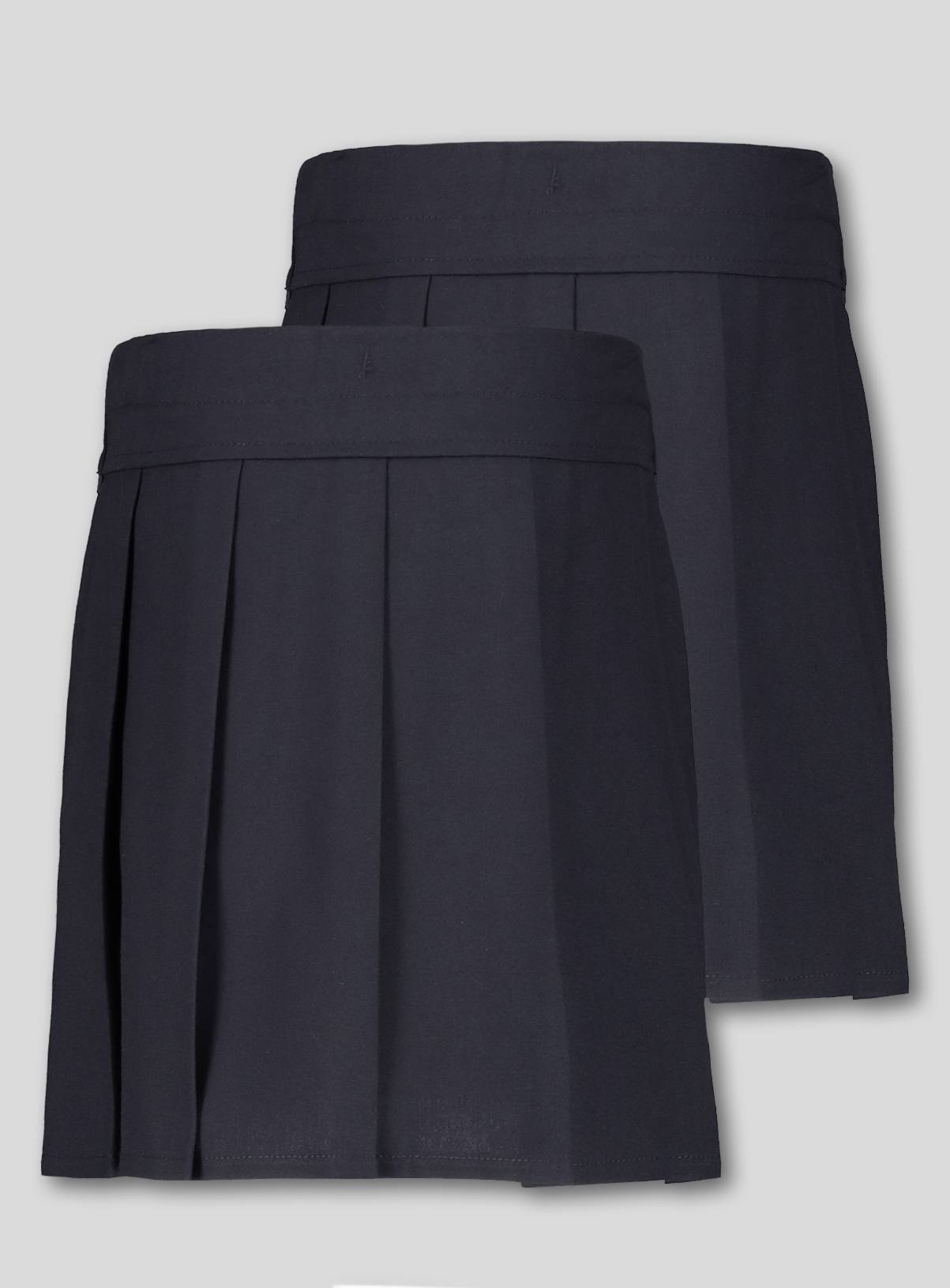 Navy Blue Permanent Pleat Skirts 2 Pack 9 years - Image 3