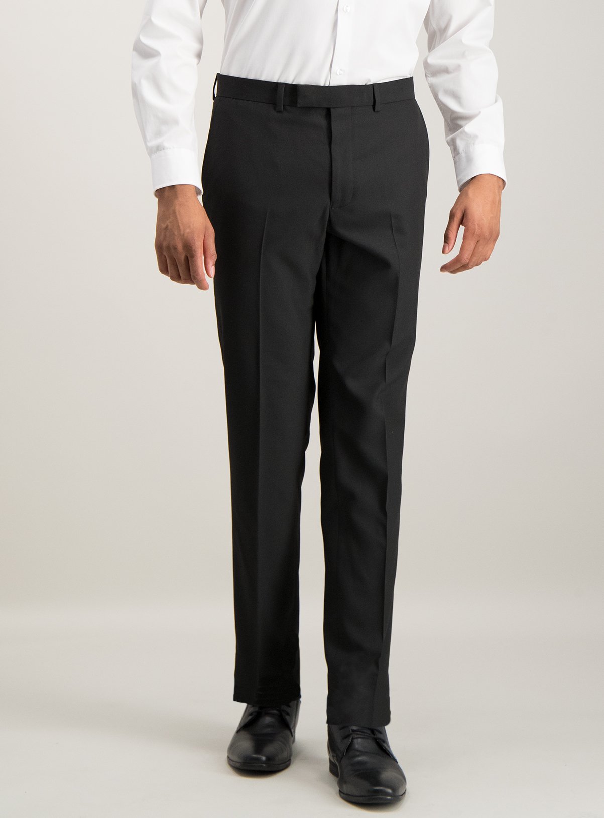 black slimfit trousers