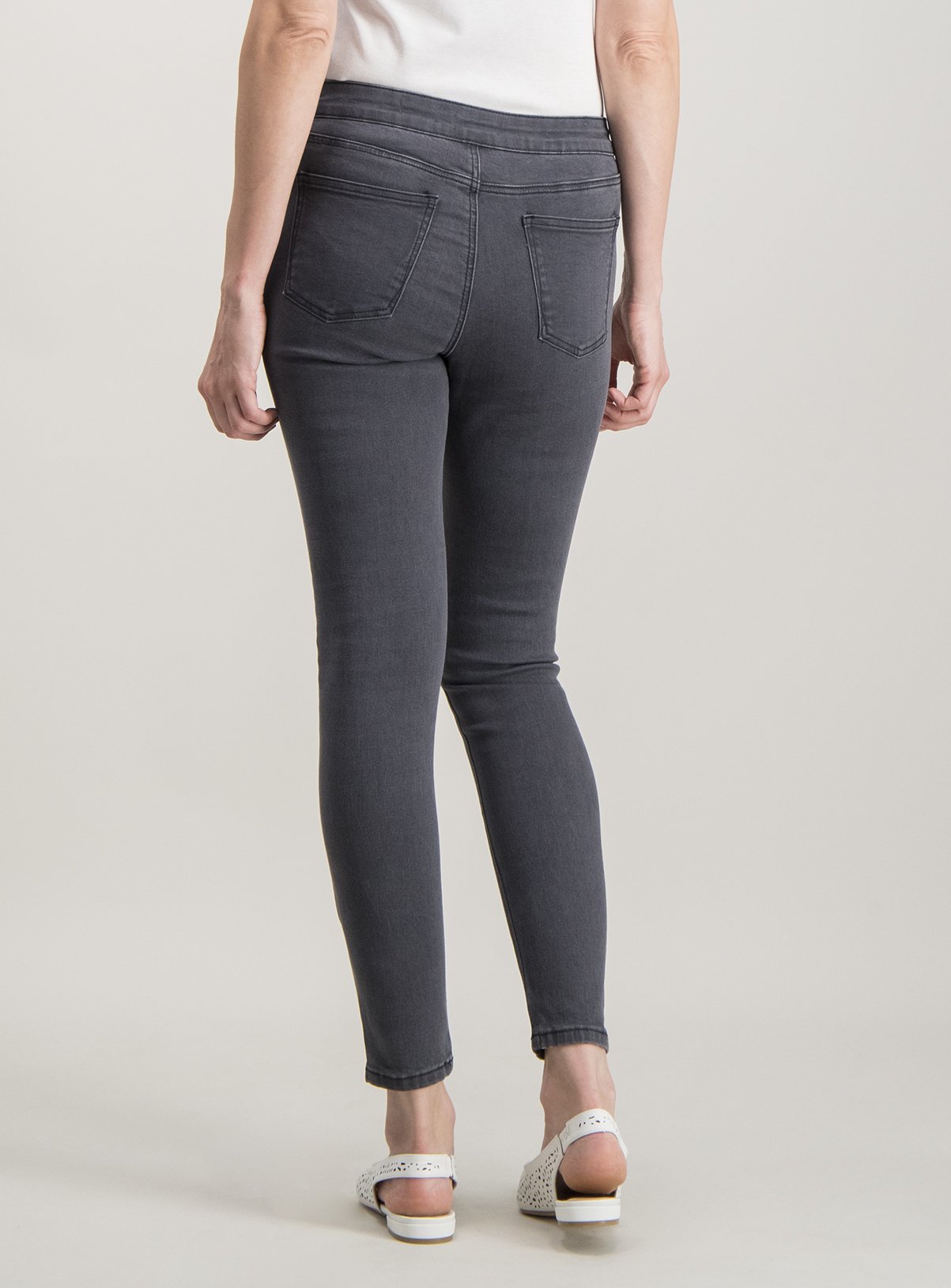 SKU: Core Fashion Side Stripe Zip Skinny G3:Grey:20S - Image 4 thumbnail