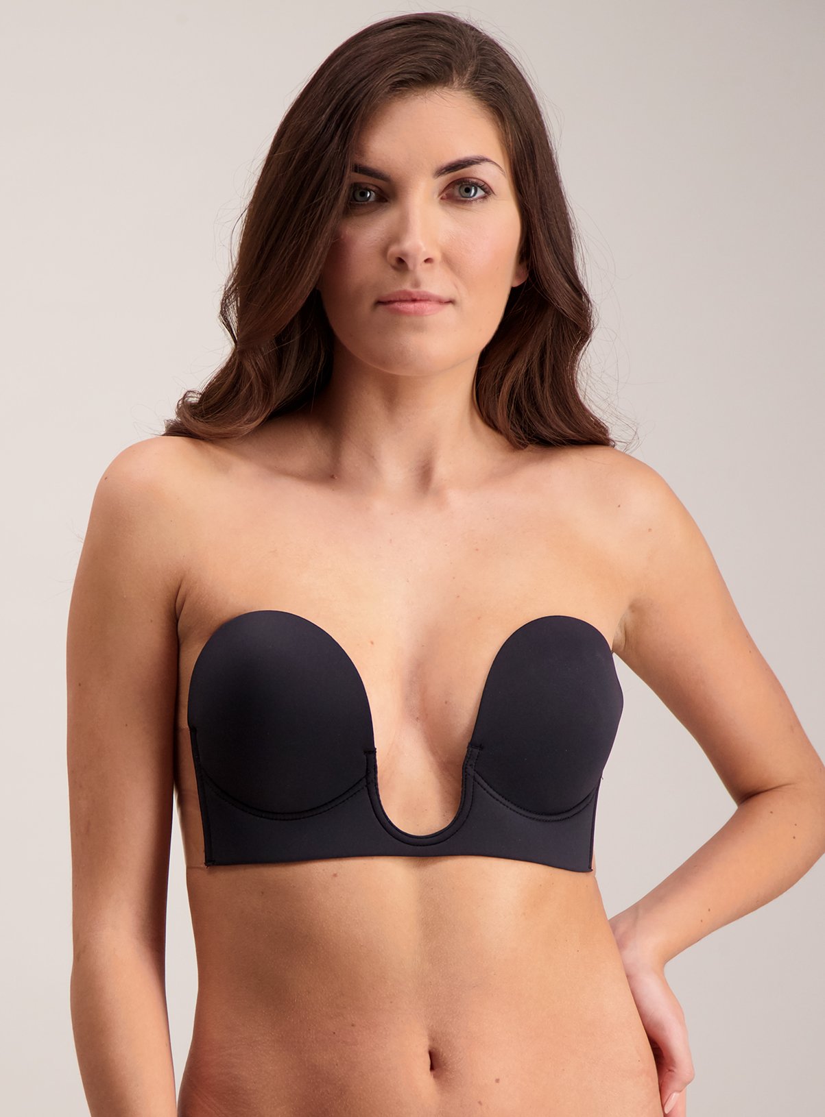 strapless plunge bra