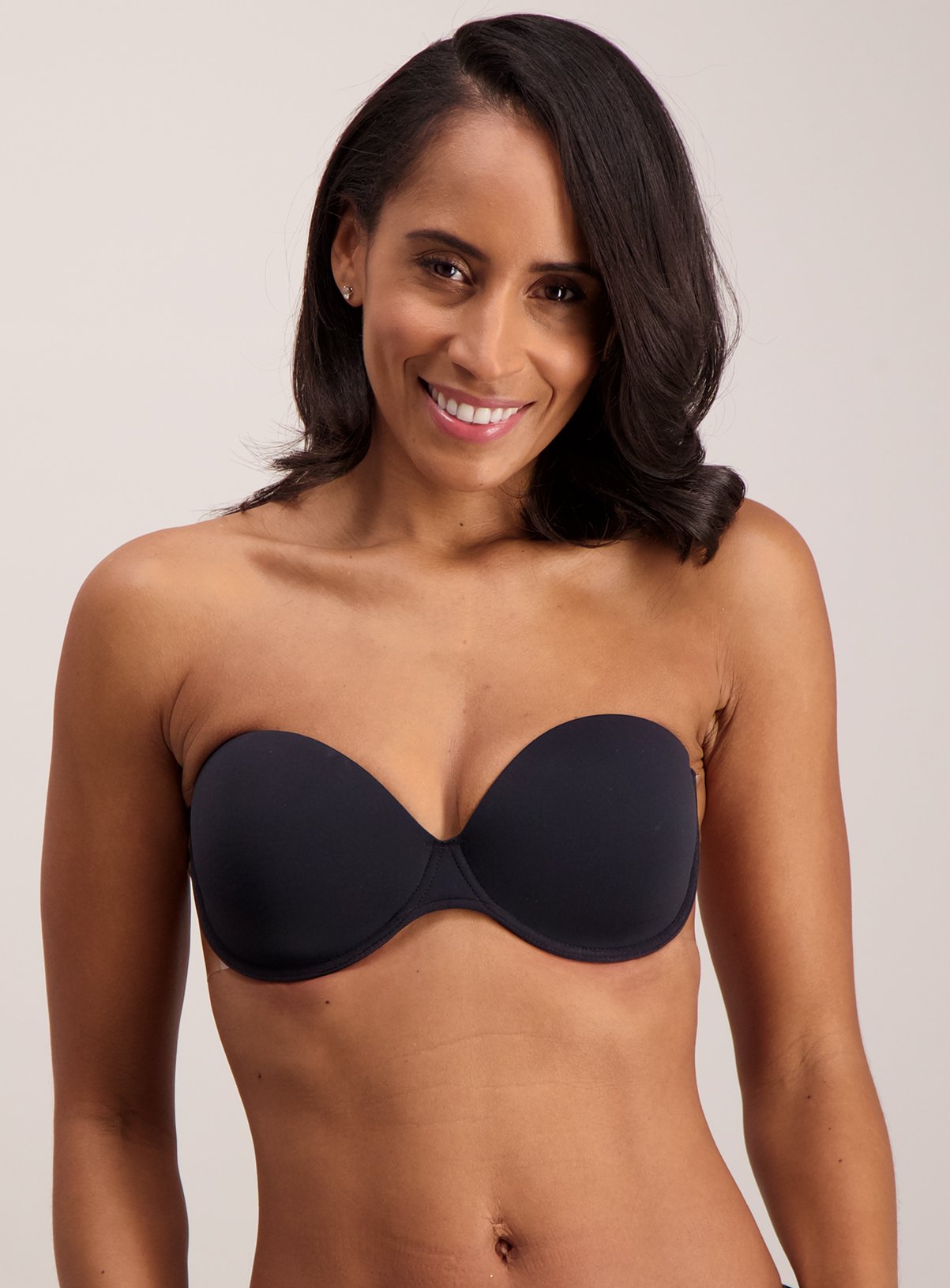 PERFECTION Black Stick On Strapless Winged Bra Review