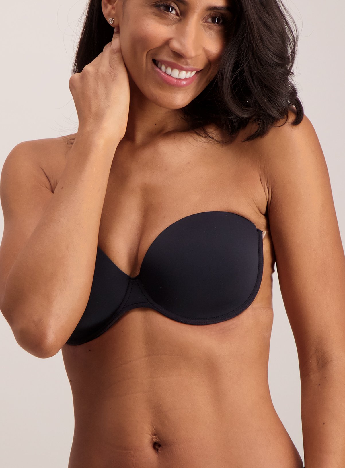 PERFECTION Black Stick On Strapless Winged Bra Review