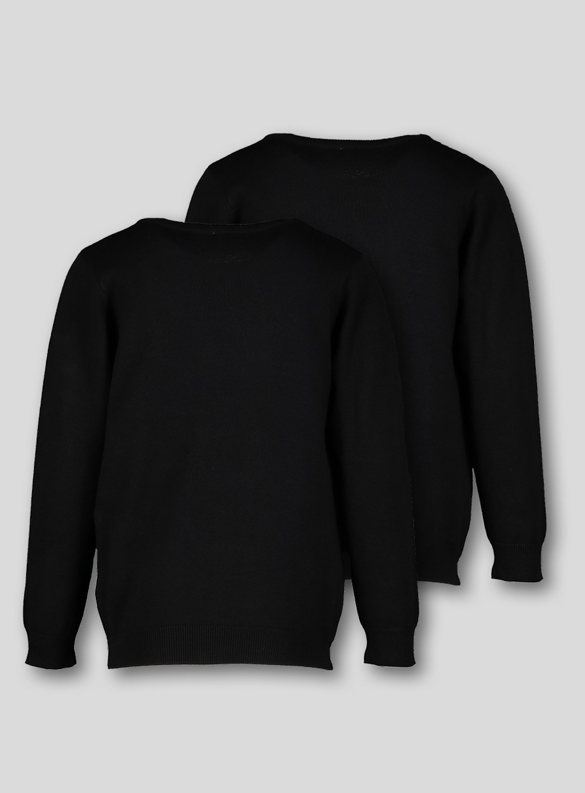 Black Crew Neck Jumpers 2 Pack Review