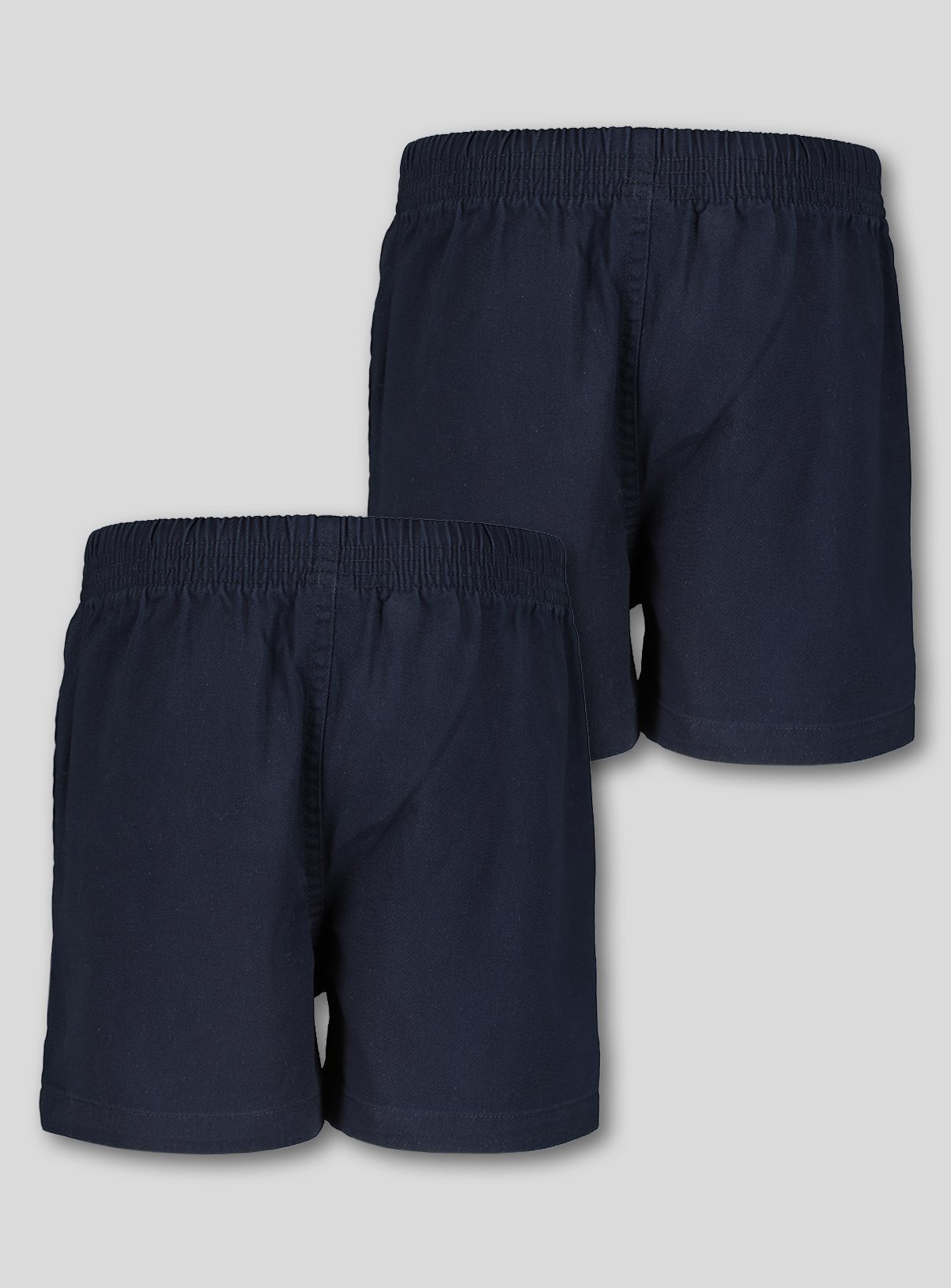 2 Pack Navy Rugby Shorts 10 years - Image 3 thumbnail