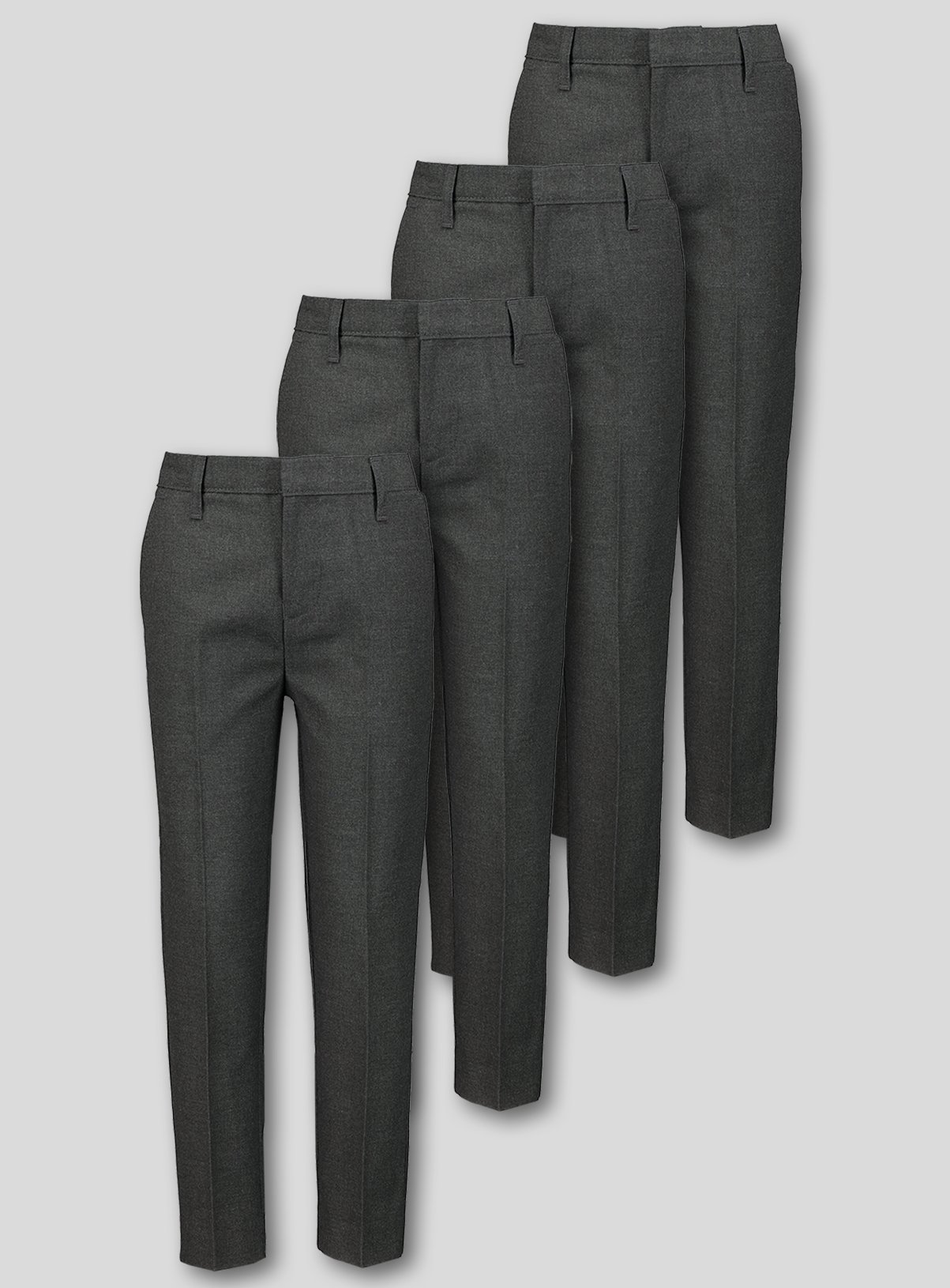 Grey Skinny Fit Trousers 4 Pack Review