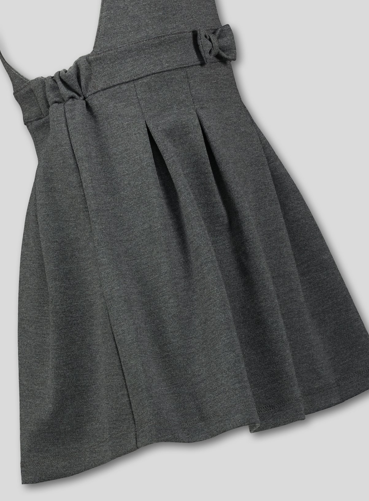 grey jersey pinafore school dress