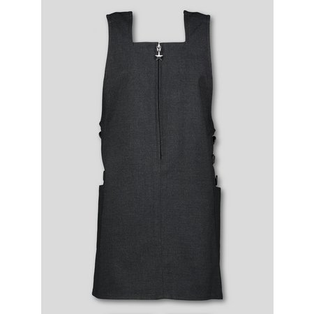 Grey Square Neck Pinafore - 5 years