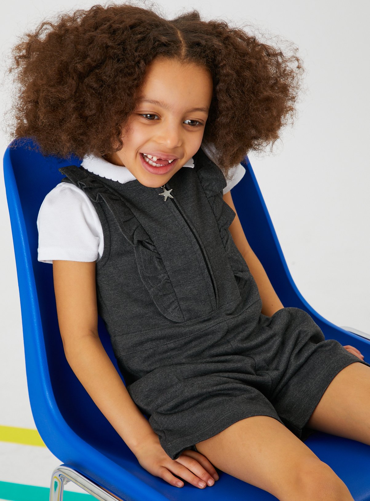 Grey Jersey Ruffle School Playsuit Review