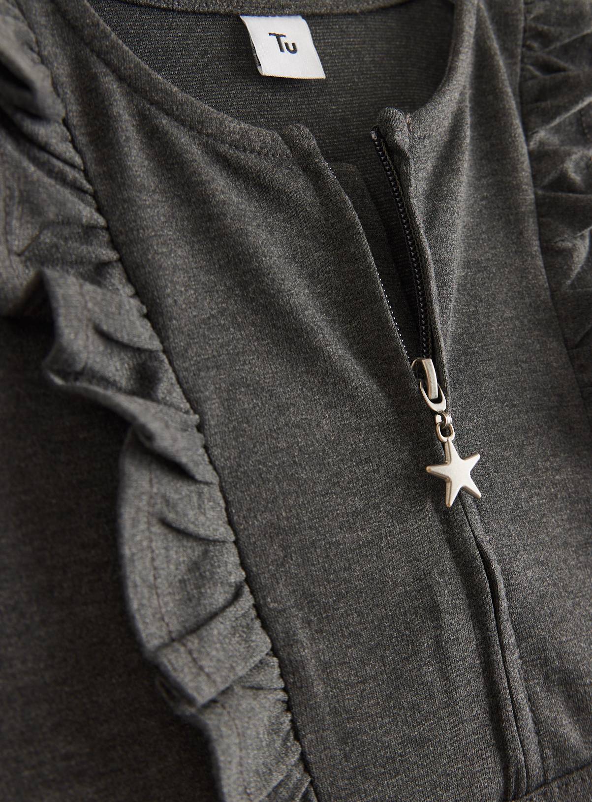 Grey Jersey Ruffle Playsuit 5 years - Image 2