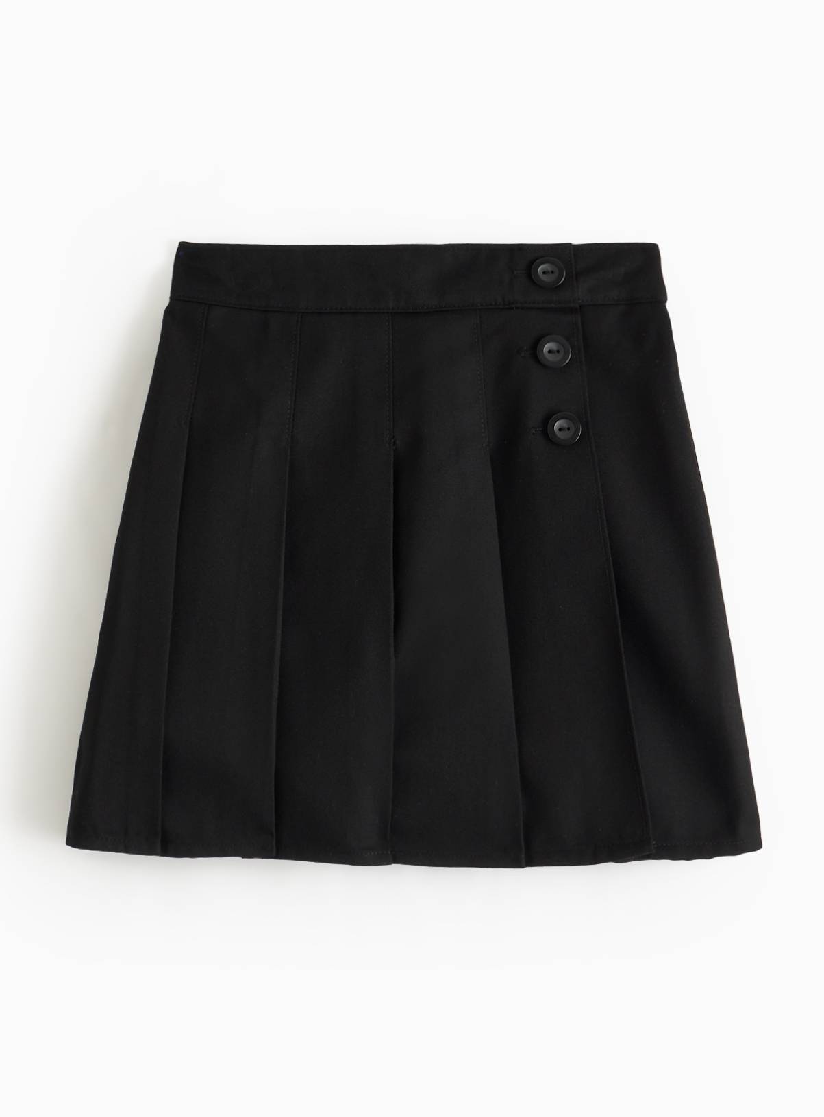 Black Woven Adjustable Waistband Skort 8 years - Image 1
