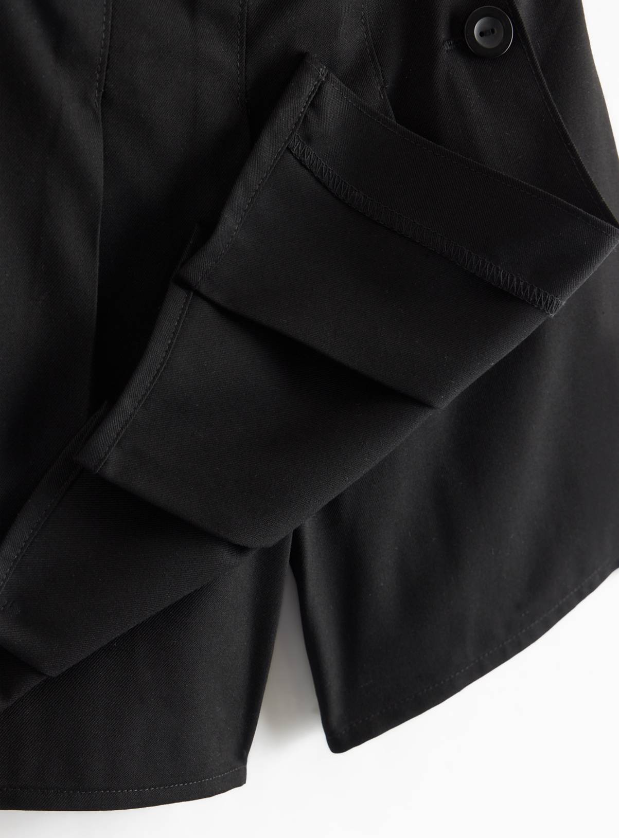 Black Woven Adjustable Waistband Skort 8 years - Image 2