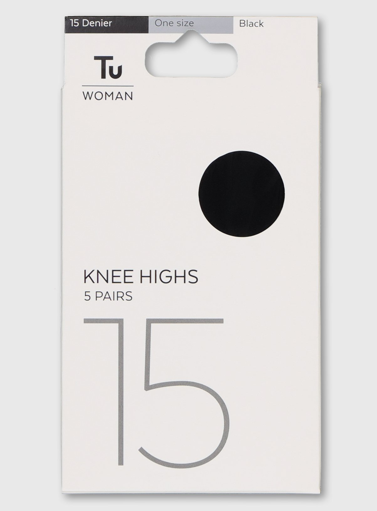 Black 15 Denier Knee-Highs 5 Pack Review