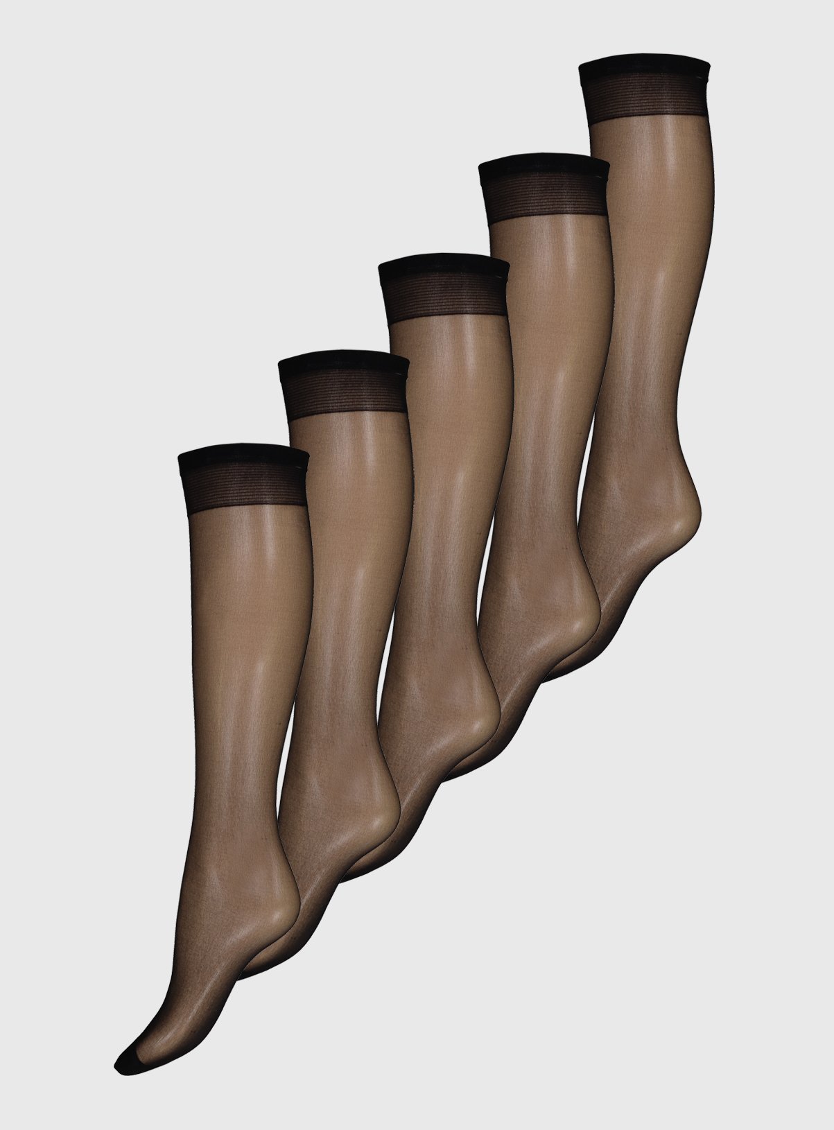 Black 15 Denier Knee-Highs 5 Pack Review