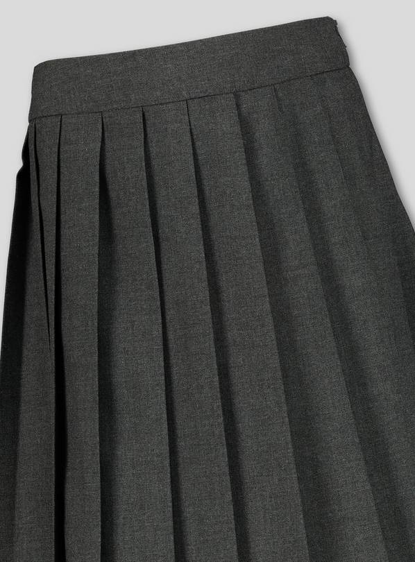 Grey pleated outlet skirt