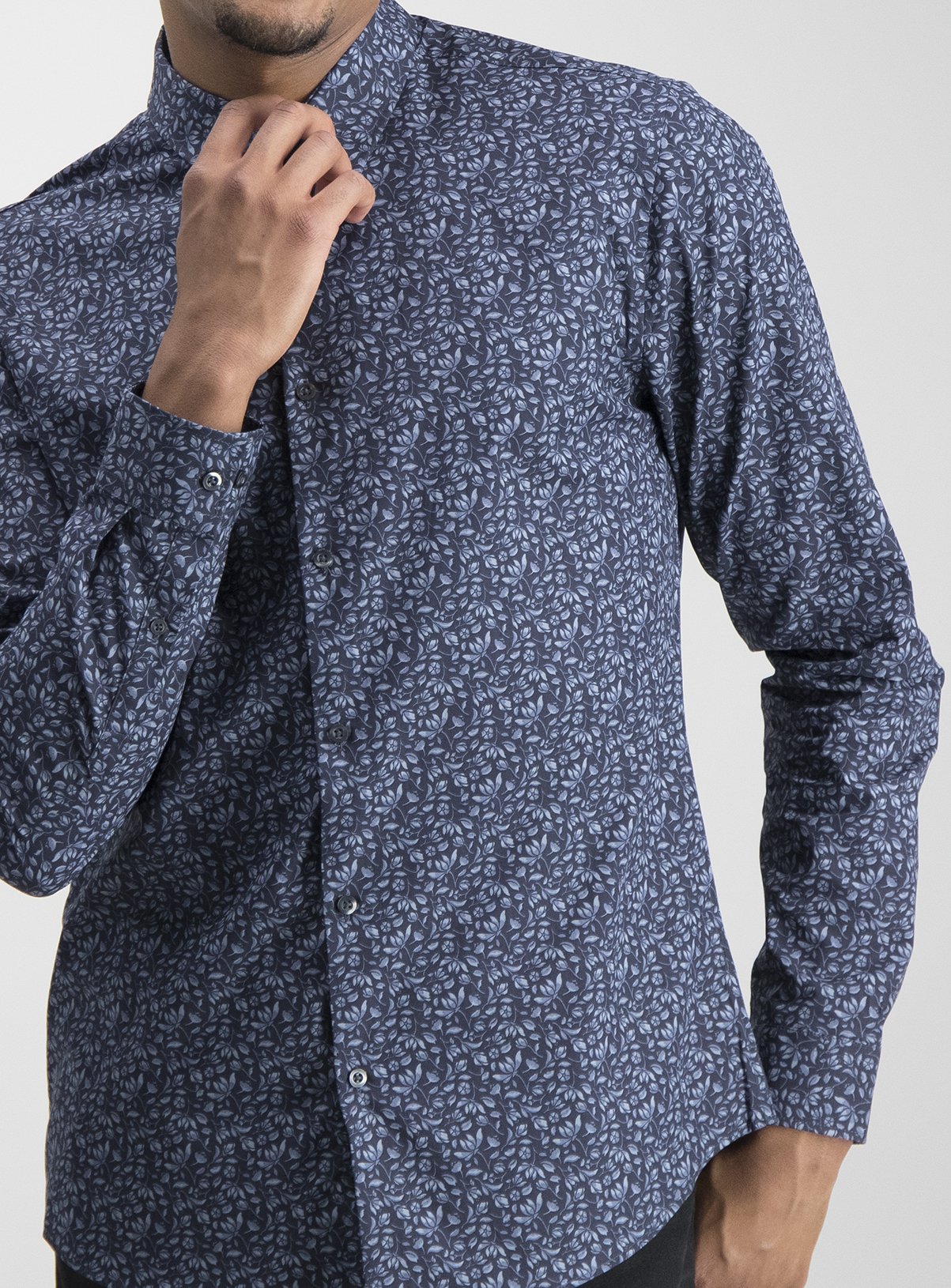 Navy Floral Print Slim Fit Shirt Review