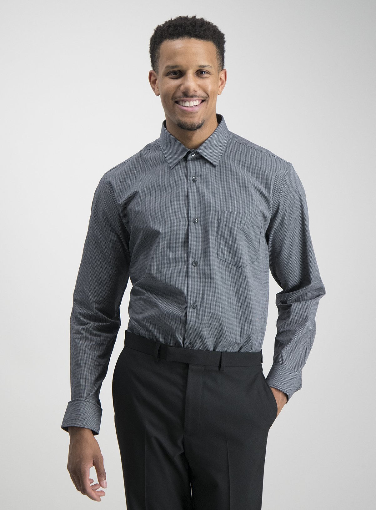 Black Grid Check & Gingham Tailored Fit Shirts 2 Pack Review