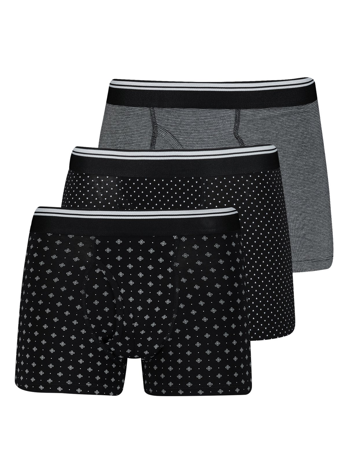 Monochrome Geometric Print Trunks 3 Pack Review