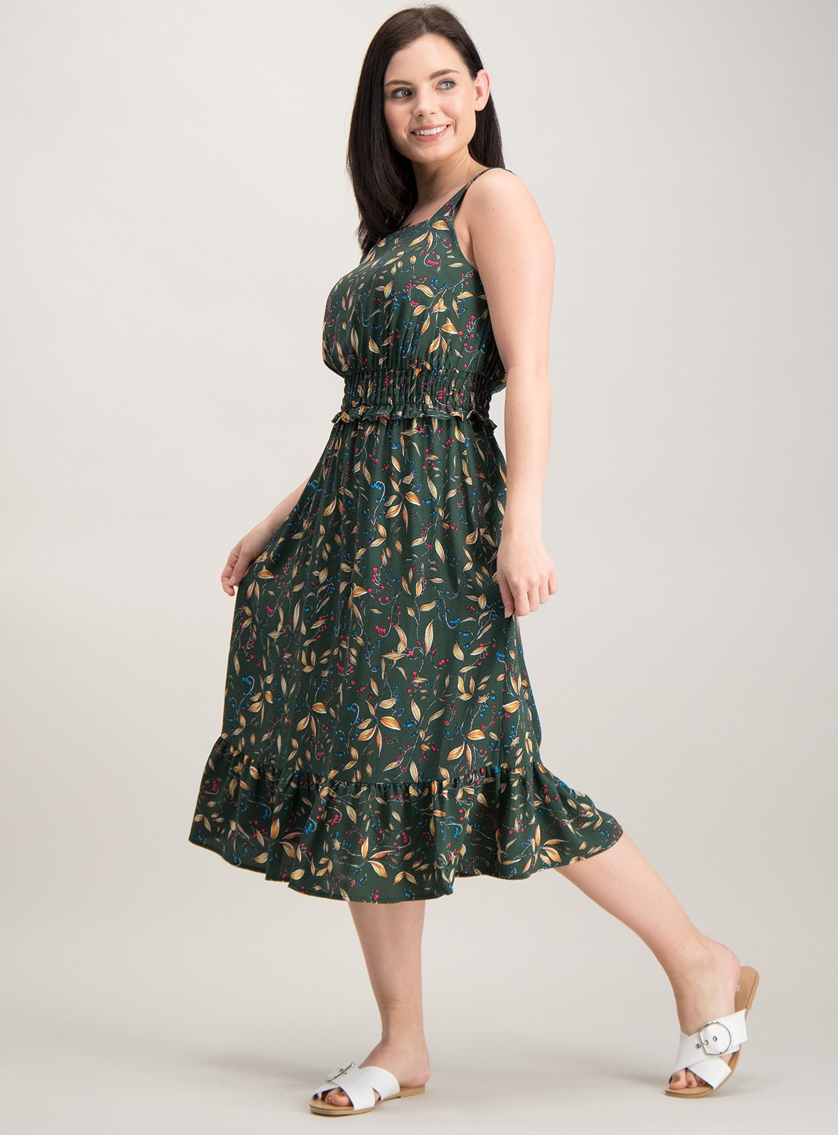 dark green petite dress