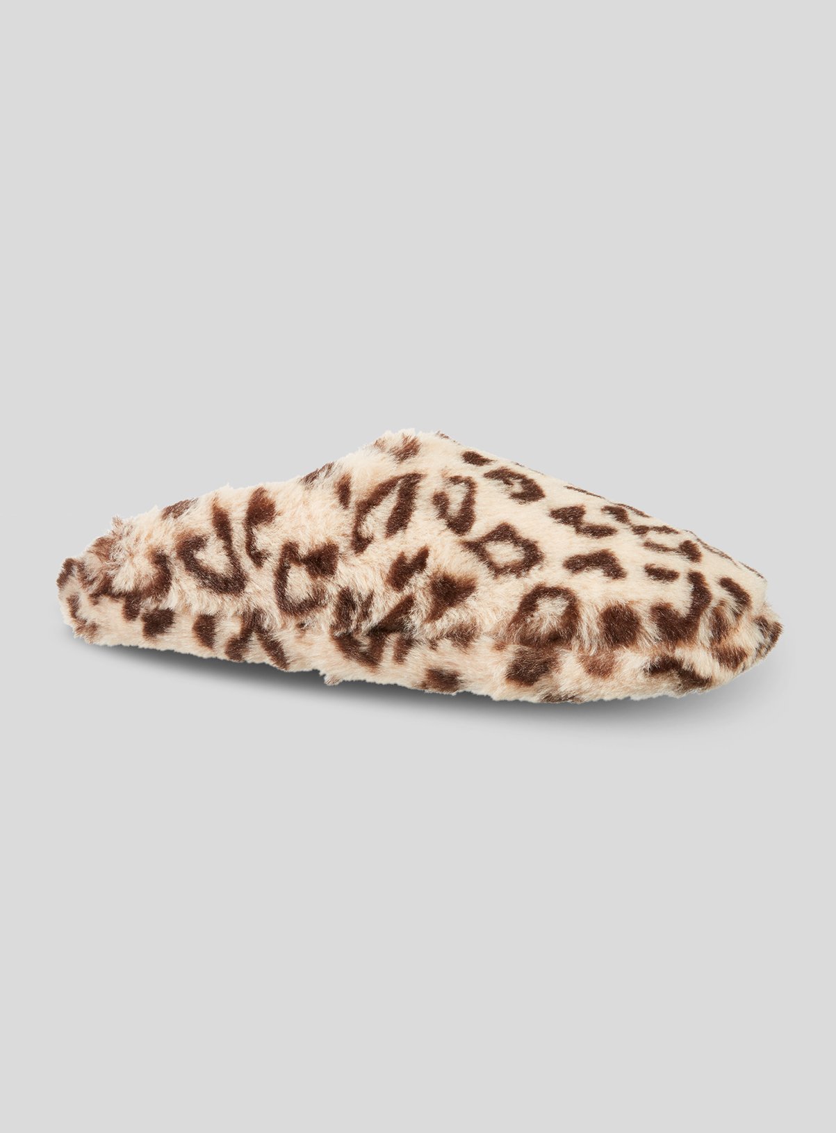 Beige Leopard Faux Fur Mule Slippers Review