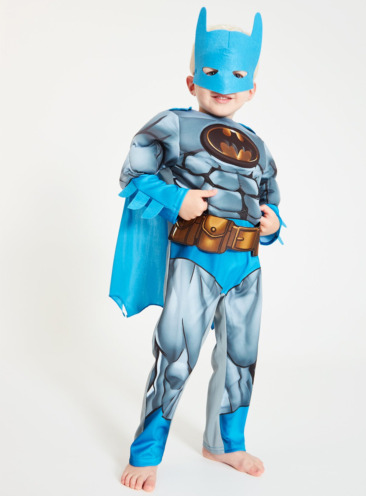 Batman Blue & Grey All In One Costume Review