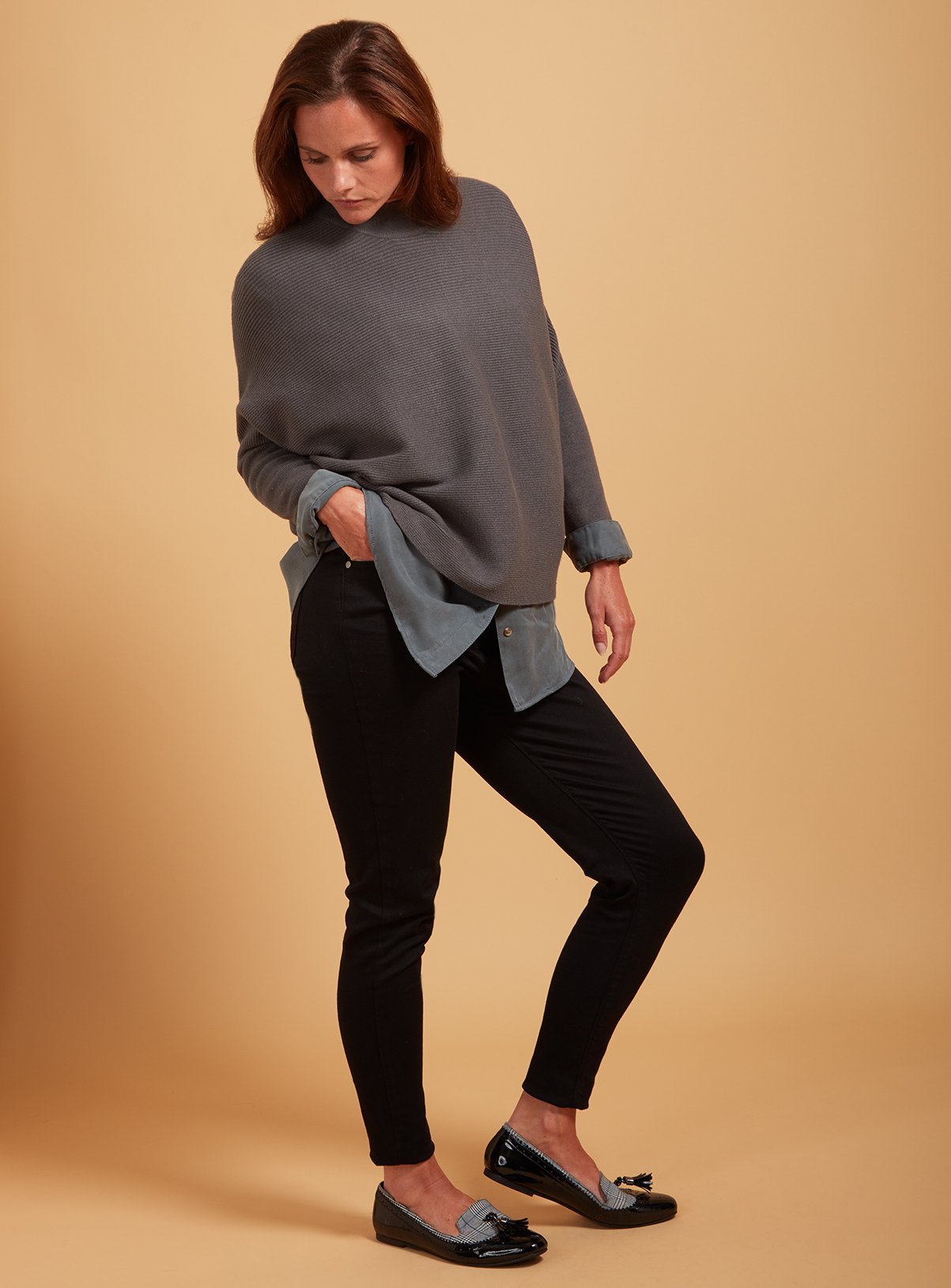 PREMIUM Charcoal Grey Rib Batwing Jumper Review