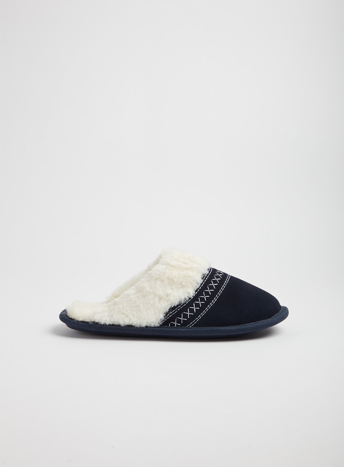 PREMIUM Navy Suede Mule Slippers Review