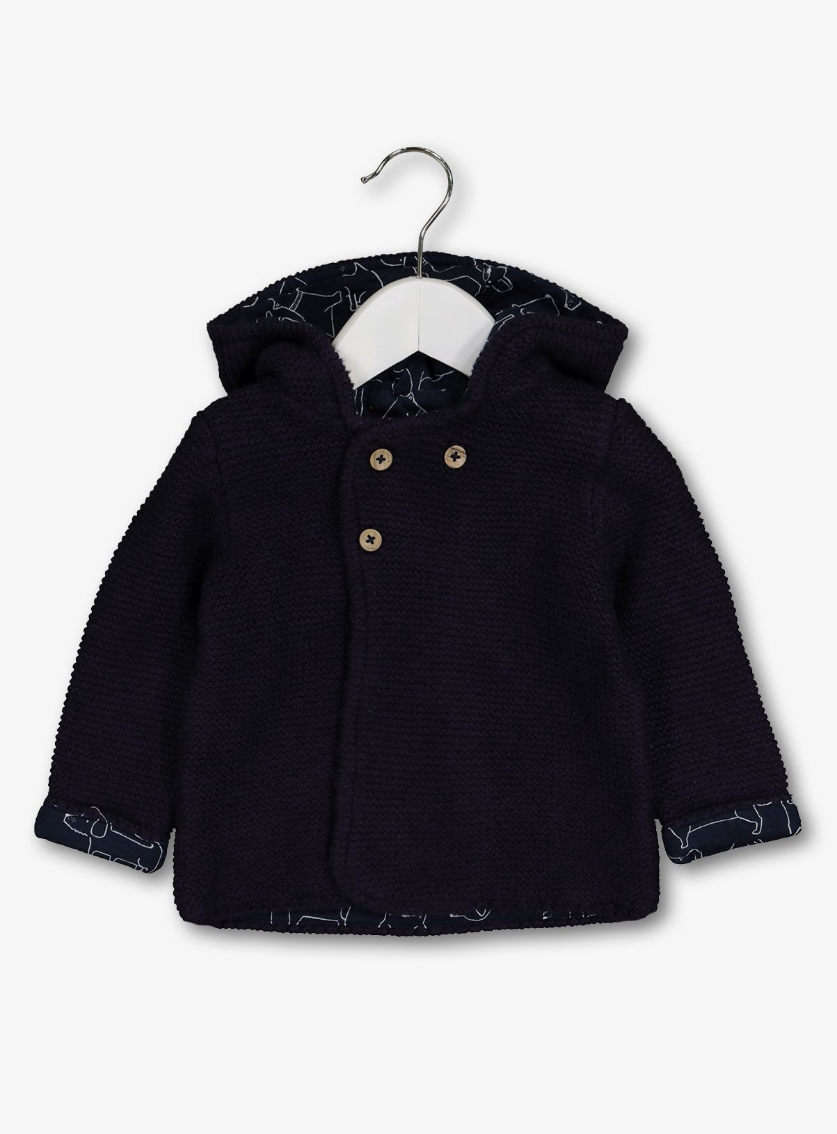 teddy hooded cardigan