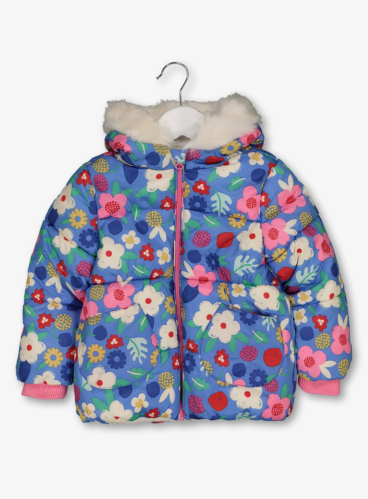 floral padded coat
