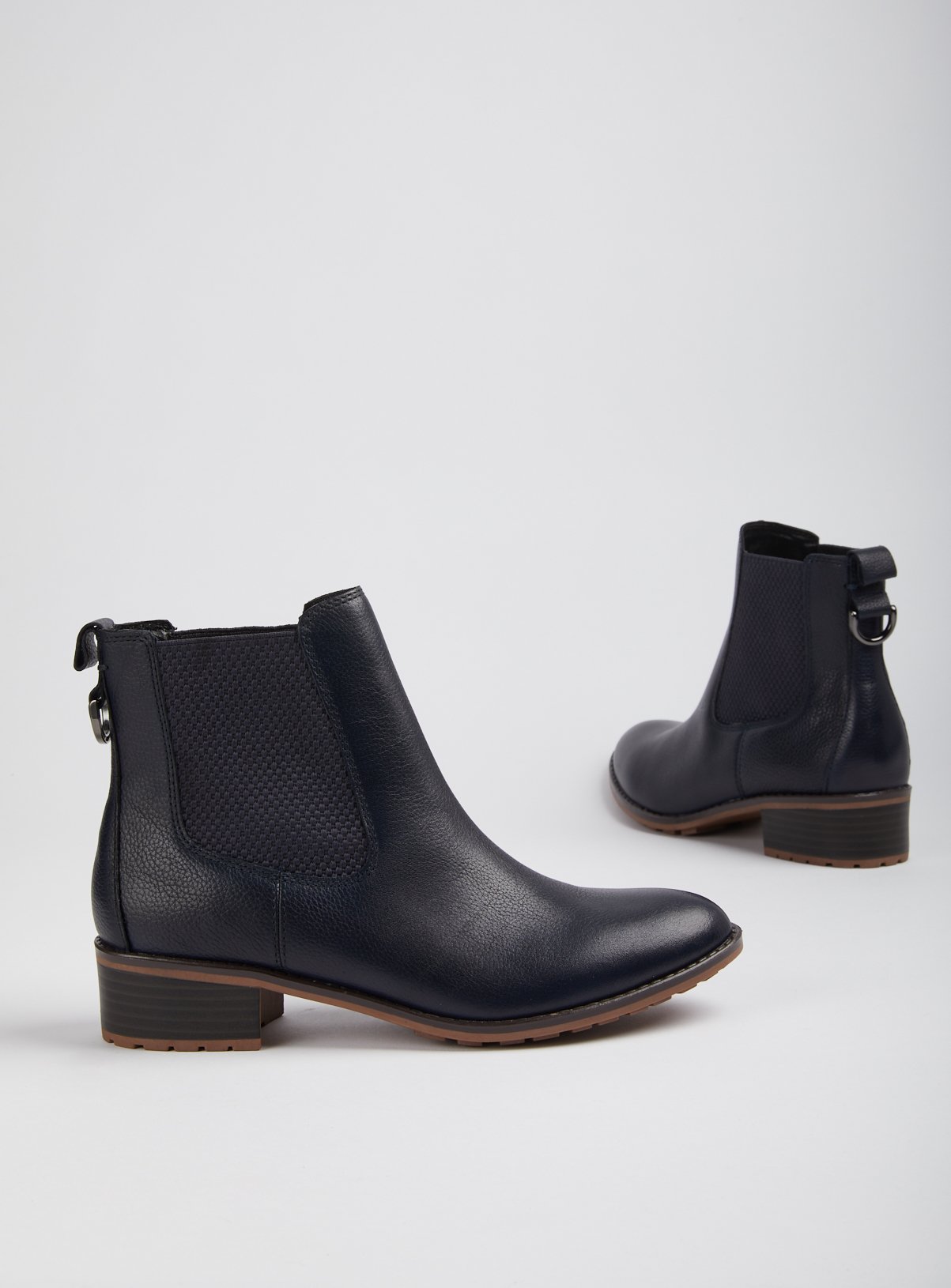 navy chelsea ankle boots